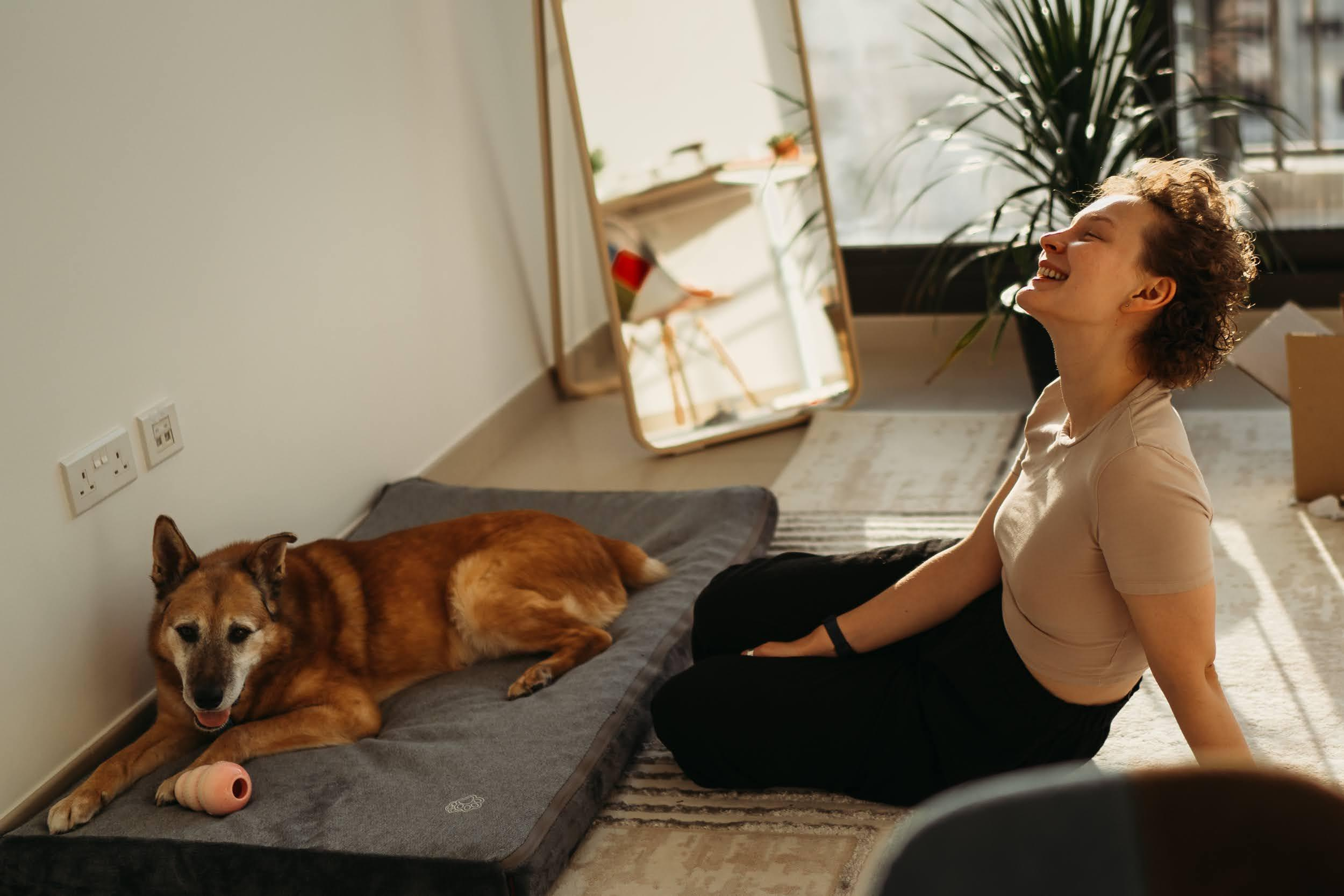 Violet and Hvostik. Real moments between people and their dogs