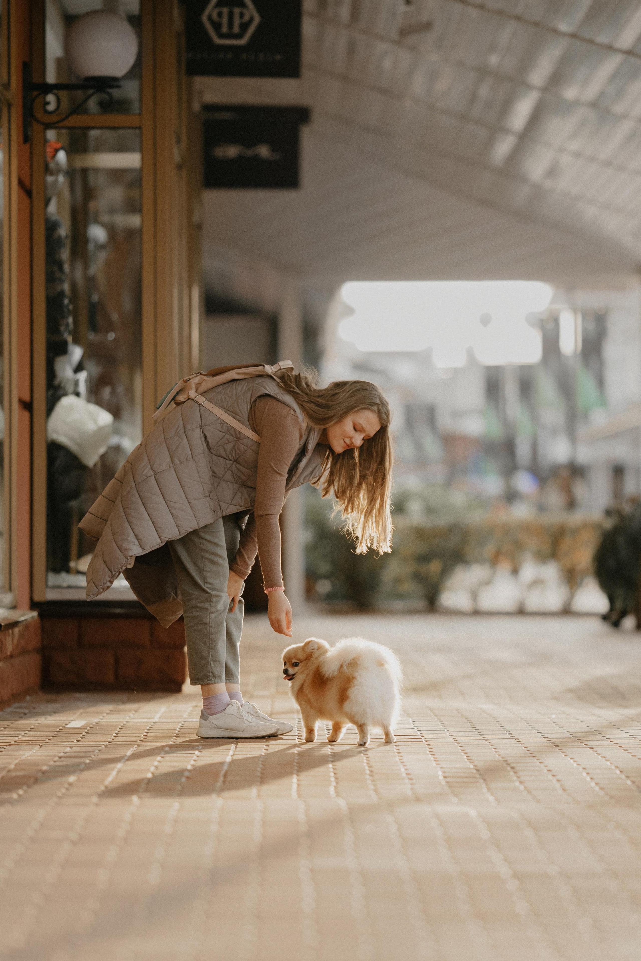 Anastasia and Vesta. Real moments between people and their dogs