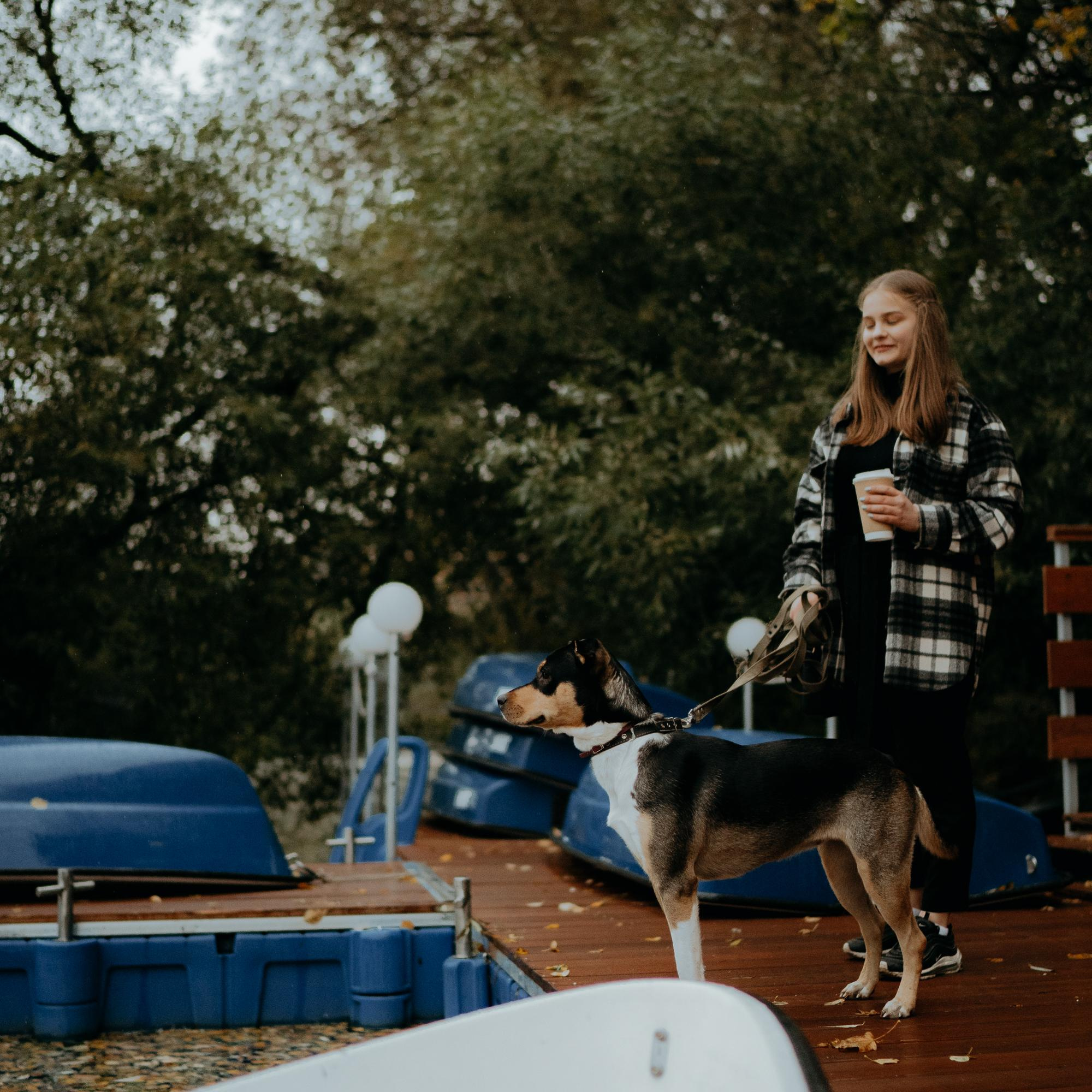 Elena and Molli. Real moments between people and their dogs