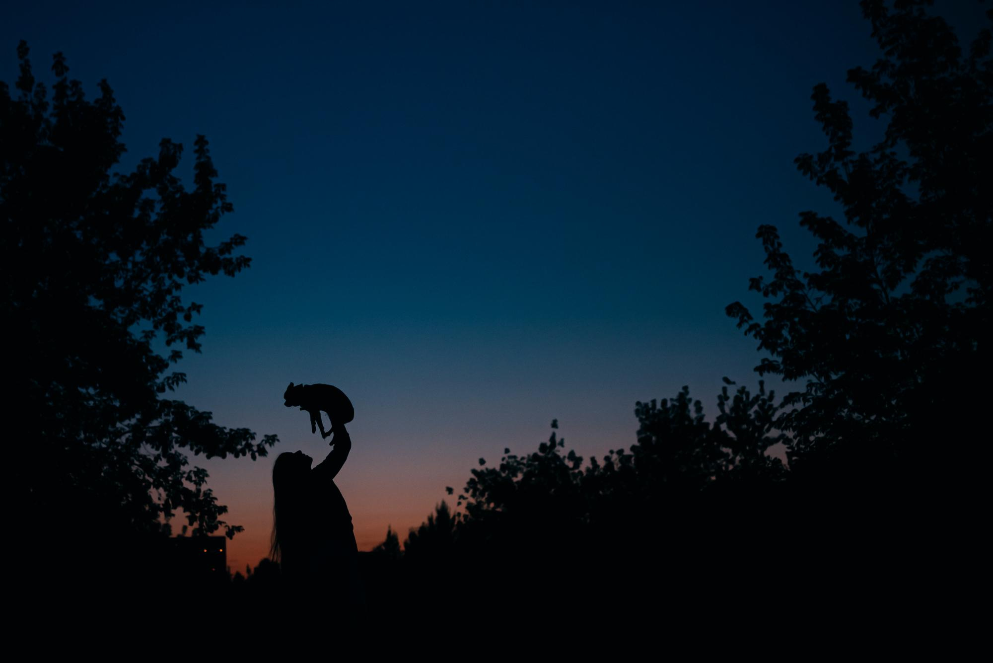 Elena and Vegas. Real moments between people and their dogs