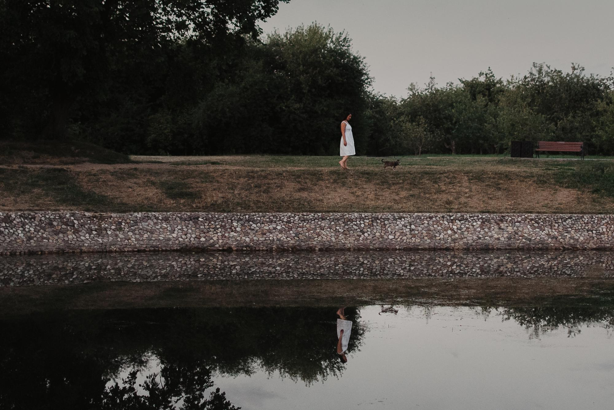 Elena and Vegas. Real moments between people and their dogs