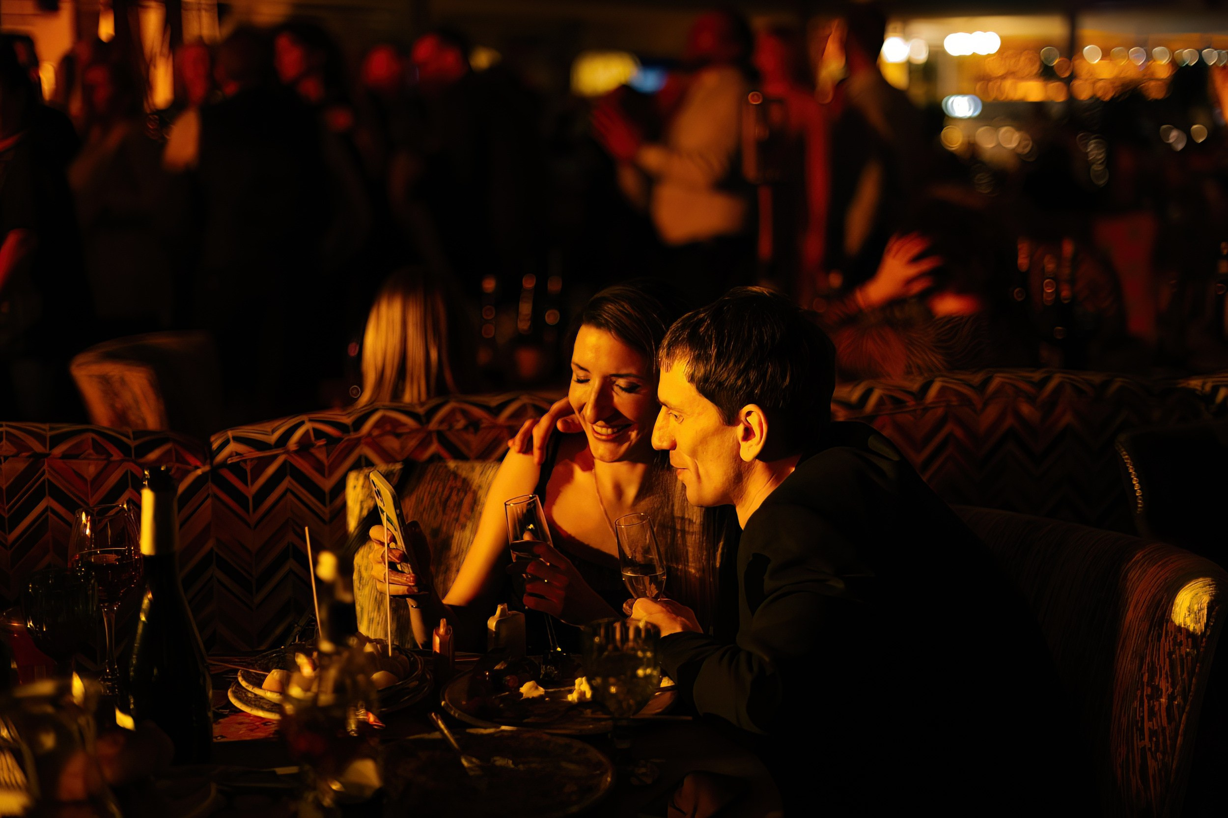 Новогодняя ночь 2024 в ресторане Чайхона ВО. Коммерческий фотограф в Санкт-Петербурге Анна Кобзарь