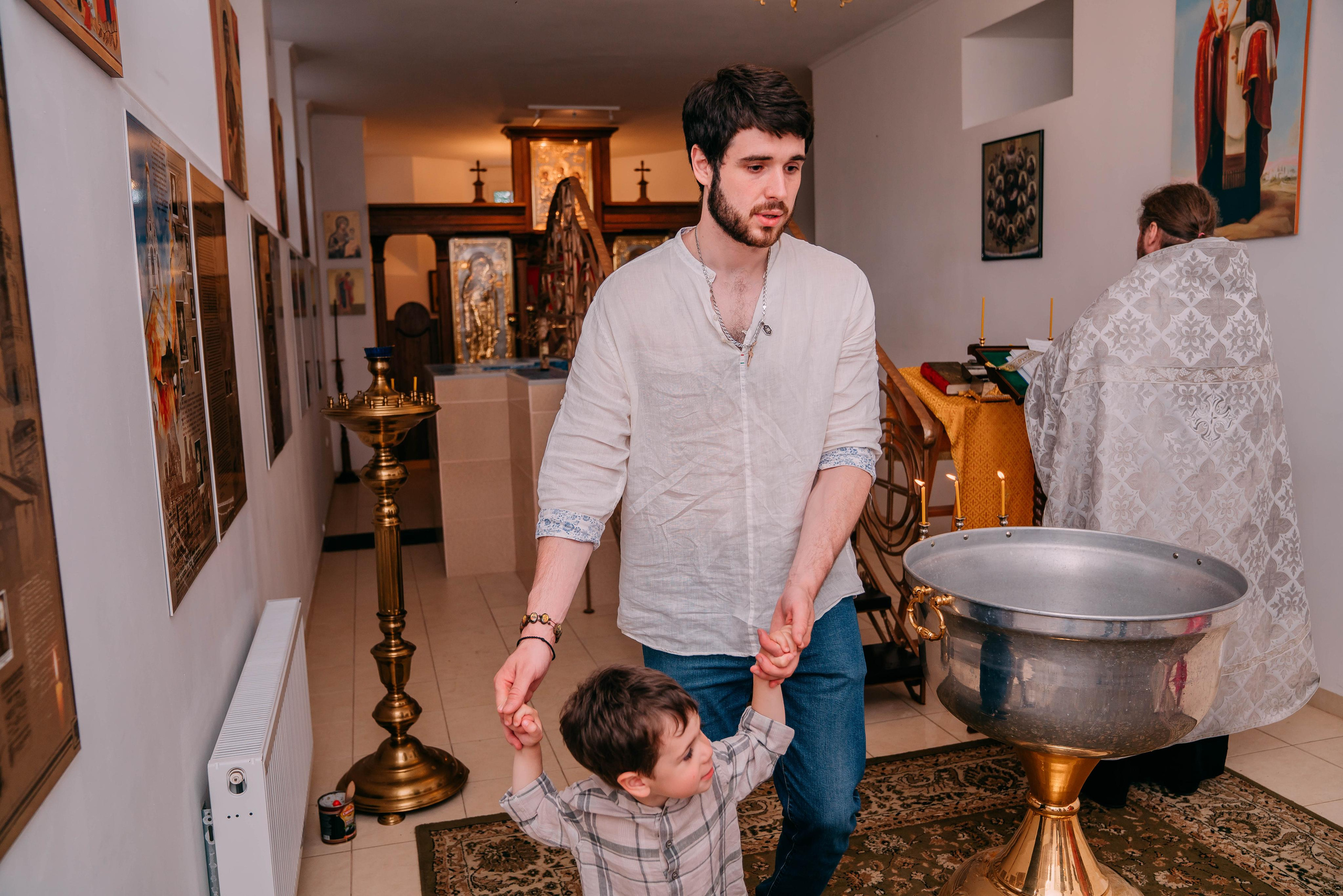 Крещение Ильяна. Семейный и школьный фотограф в Москве Юлия Кобзева