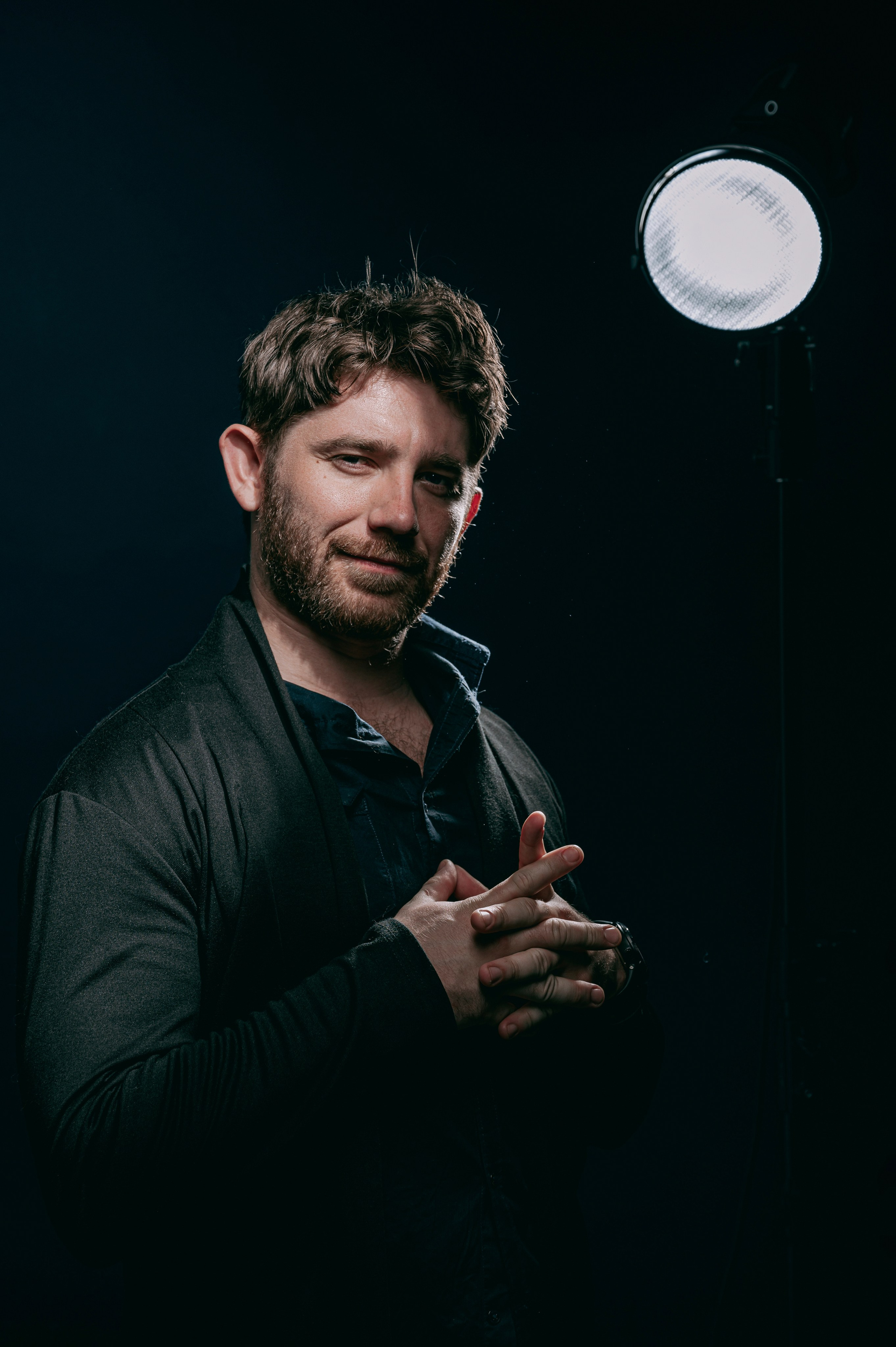 Студийная съемка для актёра и каскадера Александра Сагара. Портретный фотограф в Москве Ковалева Валентина