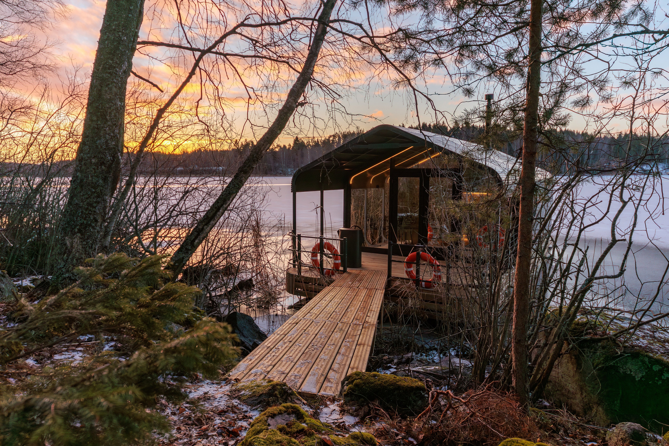 Баня на воде, Карелия