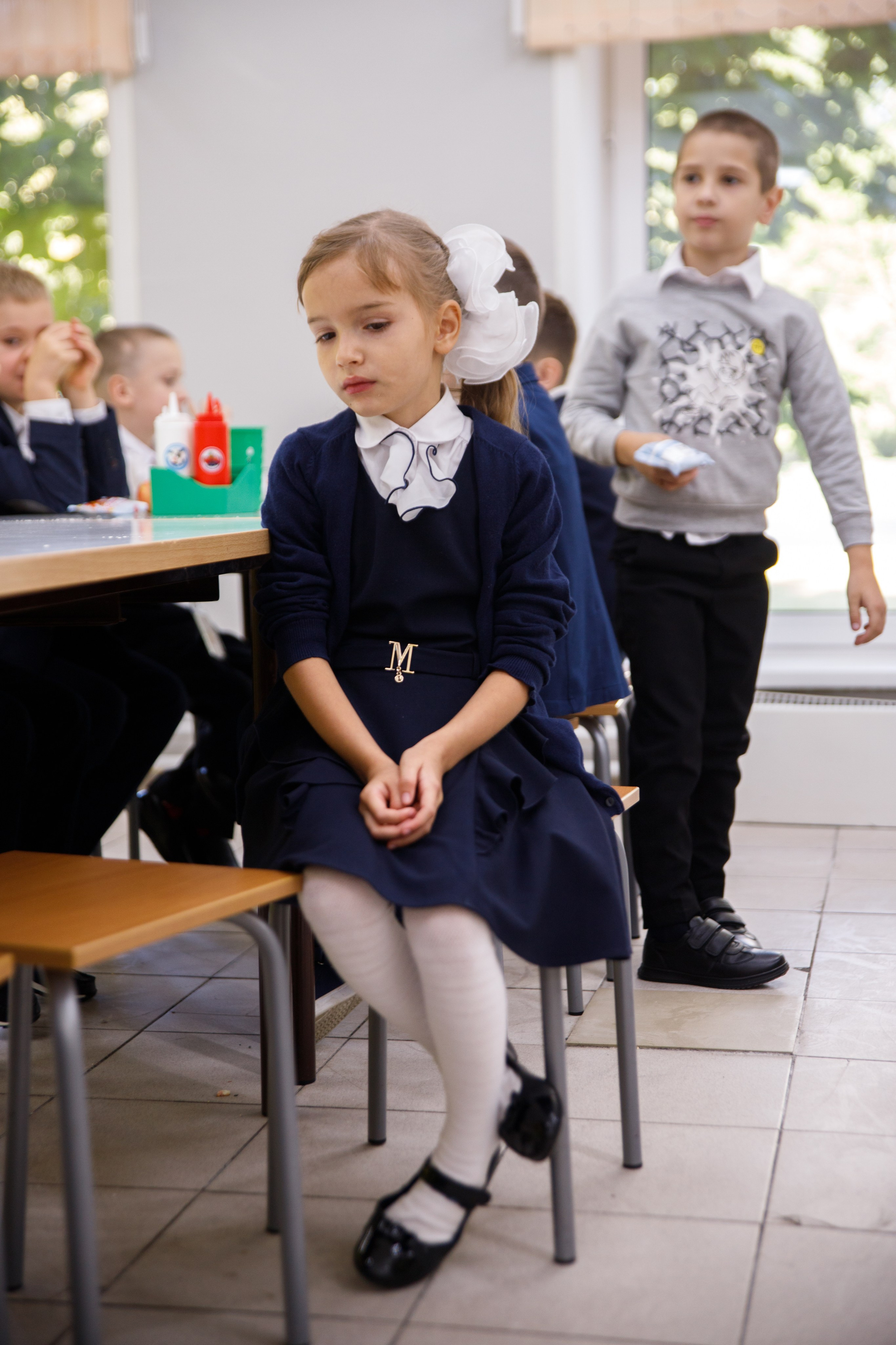 Репортажная съемка первого сентября для первоклассников. Семейный и школьный фотограф в Москве Анна Ткач