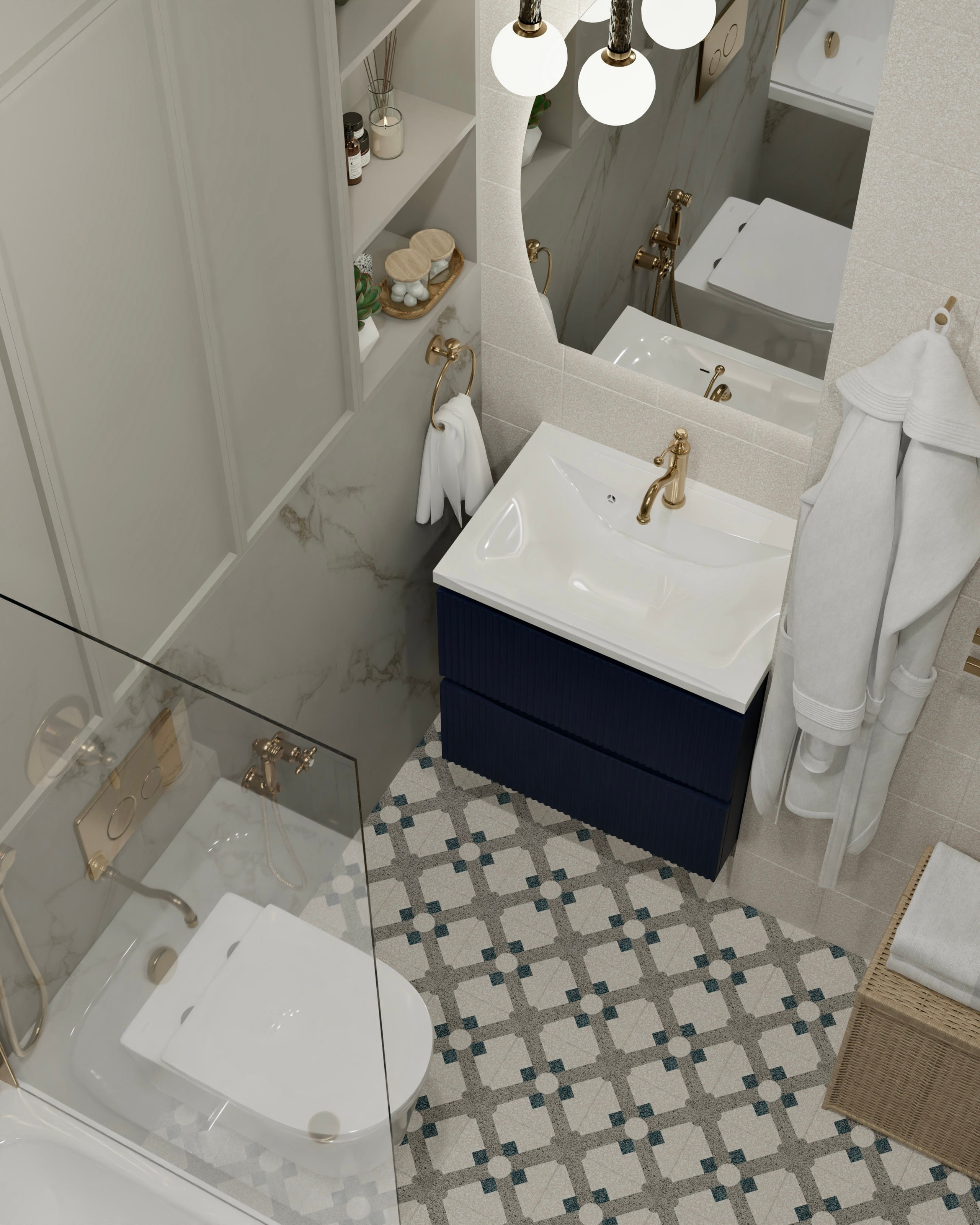 Однокомнатная квартира — 34 м². DMDesign — студия дизайна интерьеров