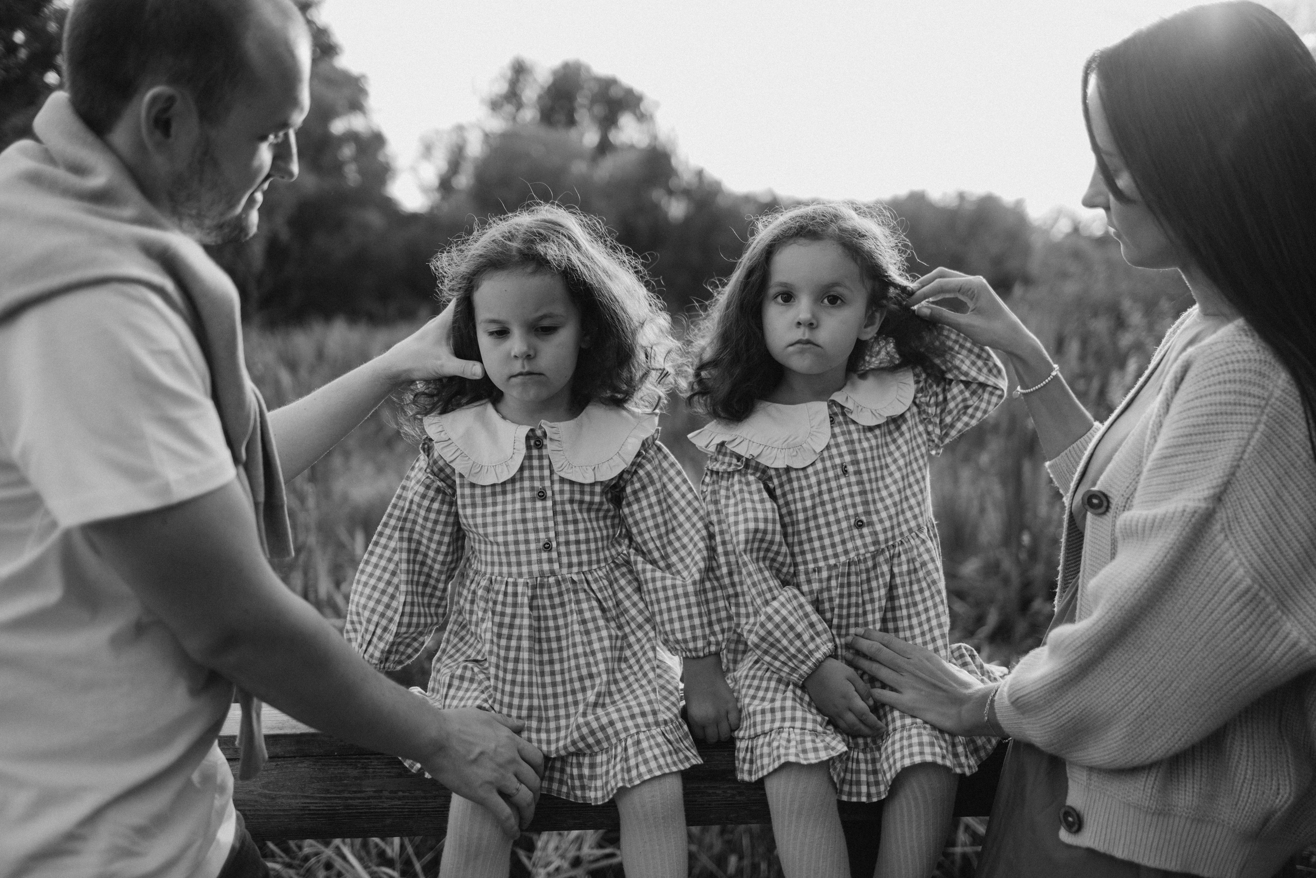 Оливия, Амелия и родители. Семейный фотограф Москва Валерия Белова