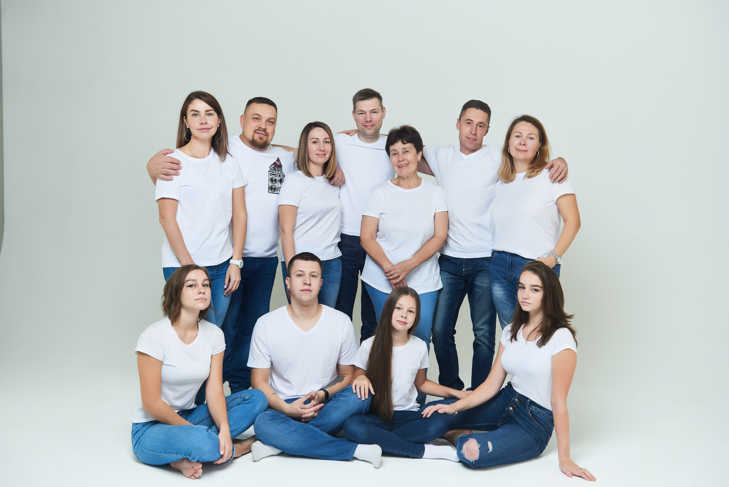 Фотосессия большой семьи. Портретный, семейный и свадебный фотограф в Санкт-Петербурге и в Пушкине Ширяев Денис