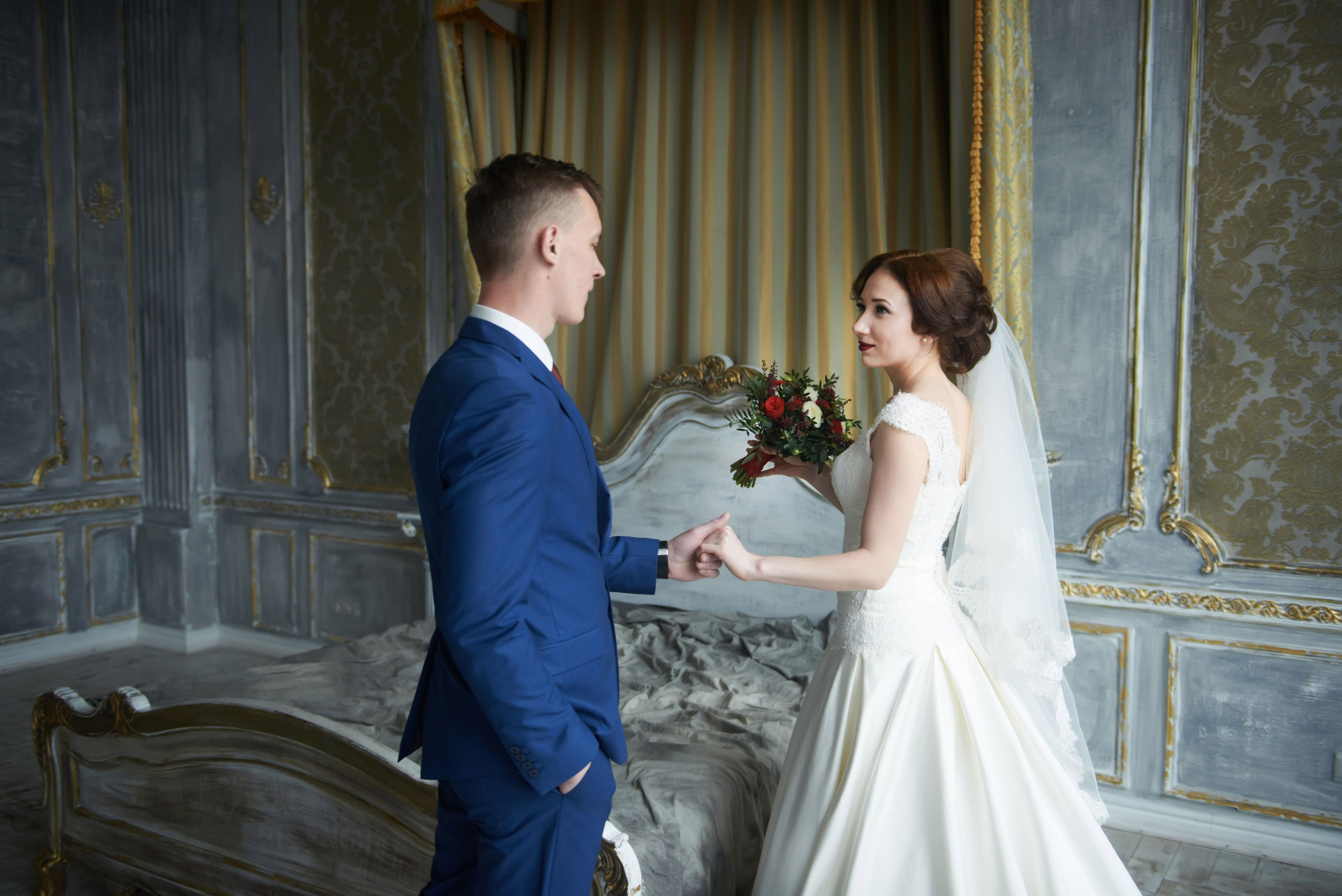 Индира и Дмитрий (свадебная фотосессия в Ботаническом саду и в фотостудии). Портретный, семейный и свадебный фотограф в Санкт-Петербурге и в Пушкине Ширяев Денис