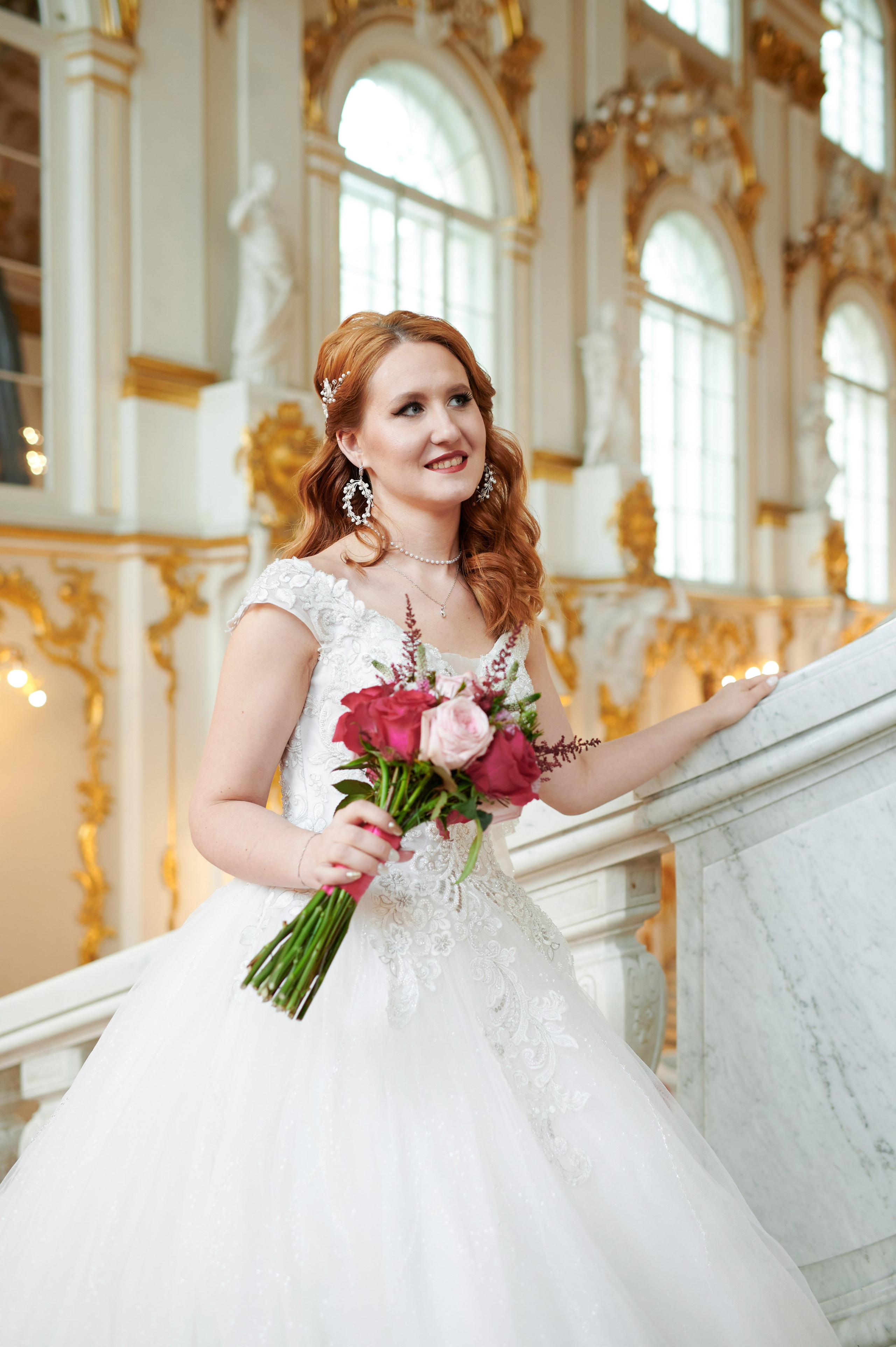 Екатерина и Алексей (свадебная фотосессия в Эрмитаже и Первом Дворце Бракосочетания на Английской набережной 28). Портретный, семейный и свадебный фотограф в Санкт-Петербурге и в Пушкине Ширяев Денис