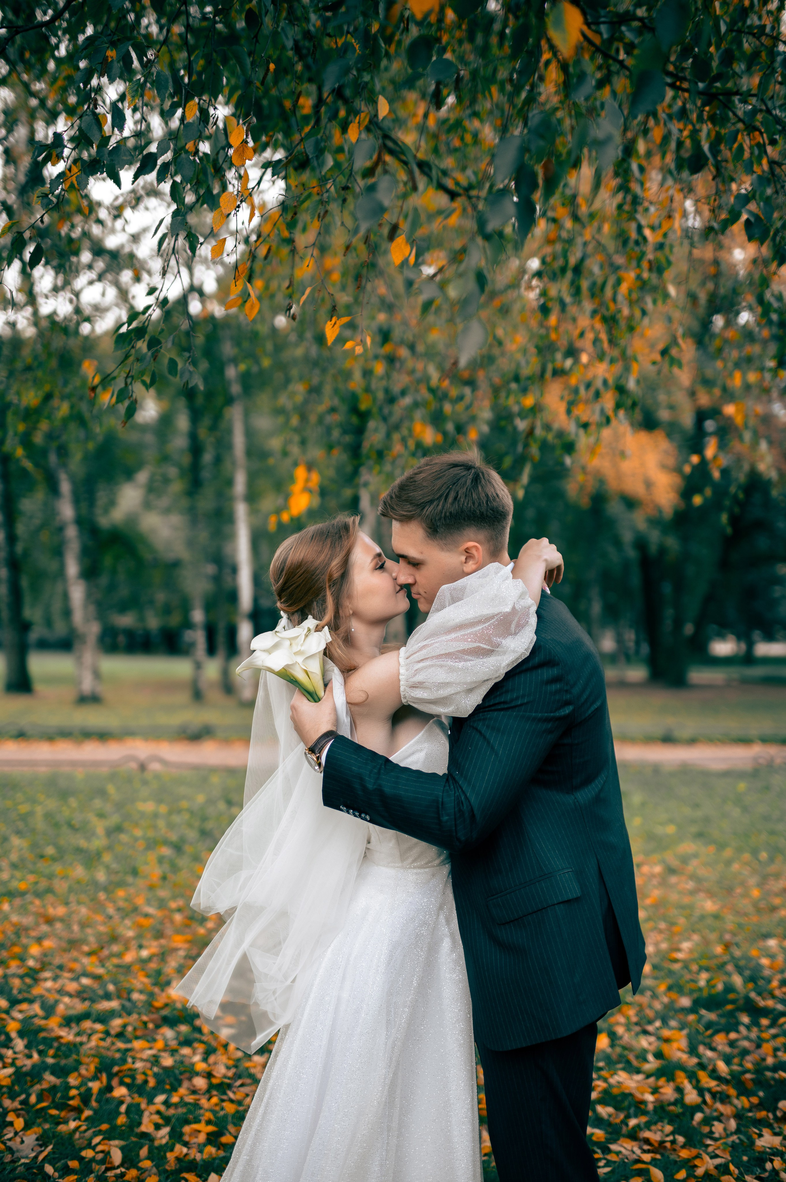 Анастасия и Михаил (Второй Дворец Бракосочетания на Фурштатской улице 52, фотосессия в Таврическом парке). Портретный, семейный и свадебный фотограф в Санкт-Петербурге и в Пушкине Ширяев Денис