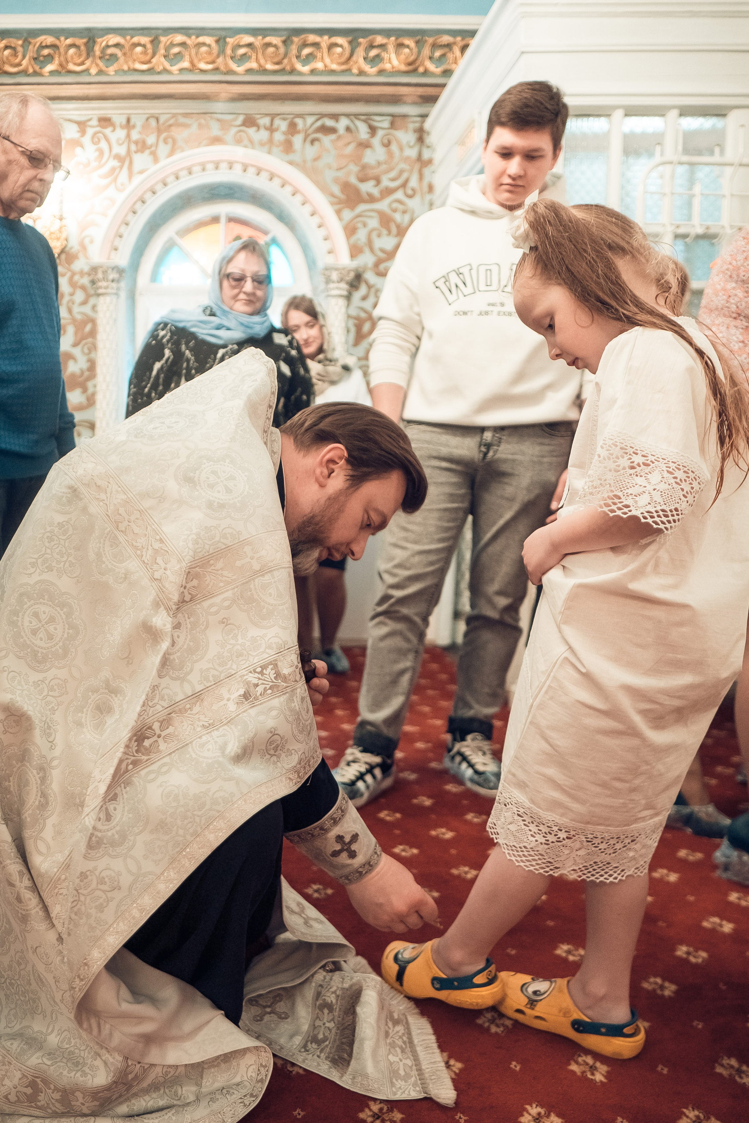 Таинство Крещения Артема, Ангелины и Адрианы