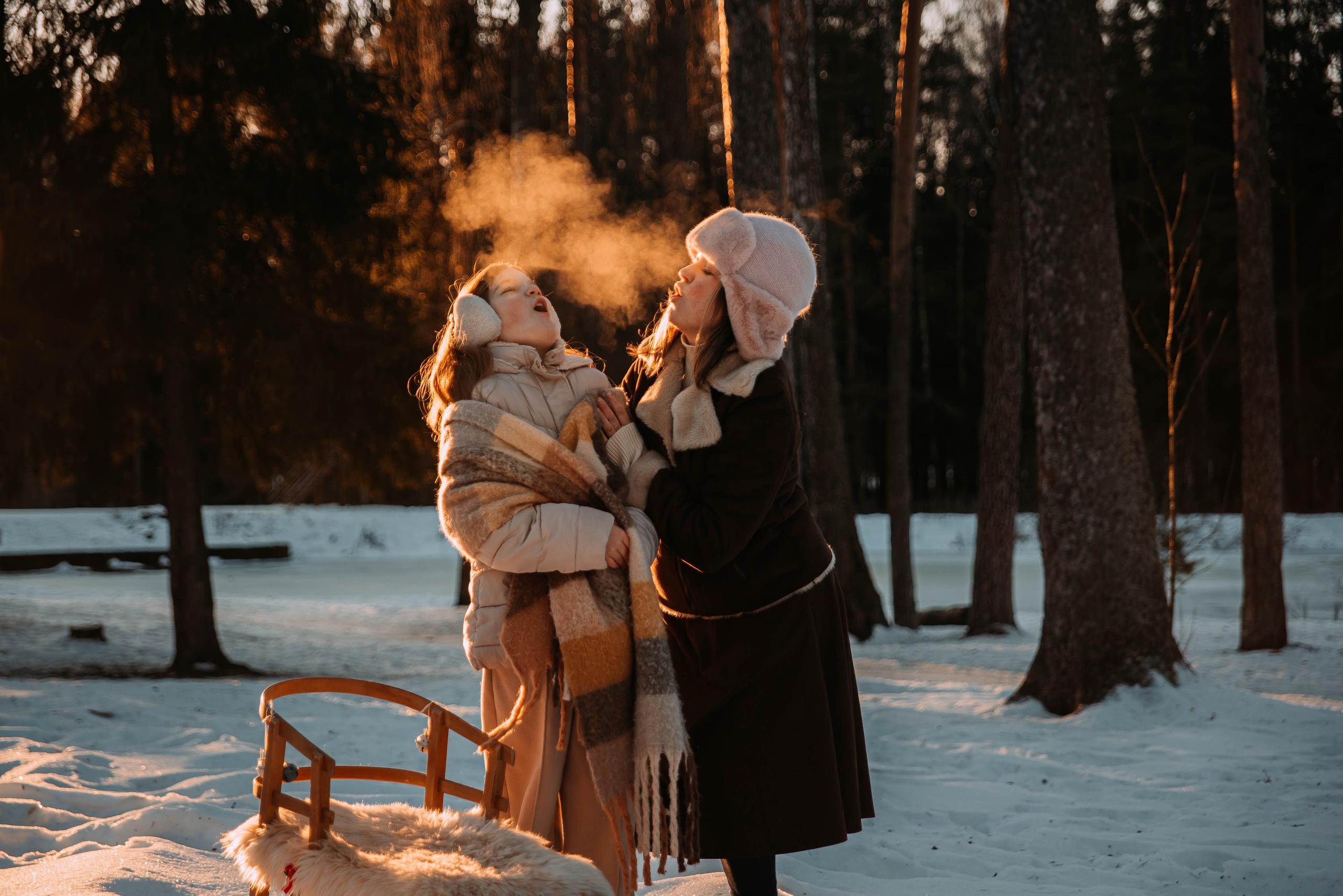 Зима. Леся Власова. Семейный Lifestyle фотограф в Москве