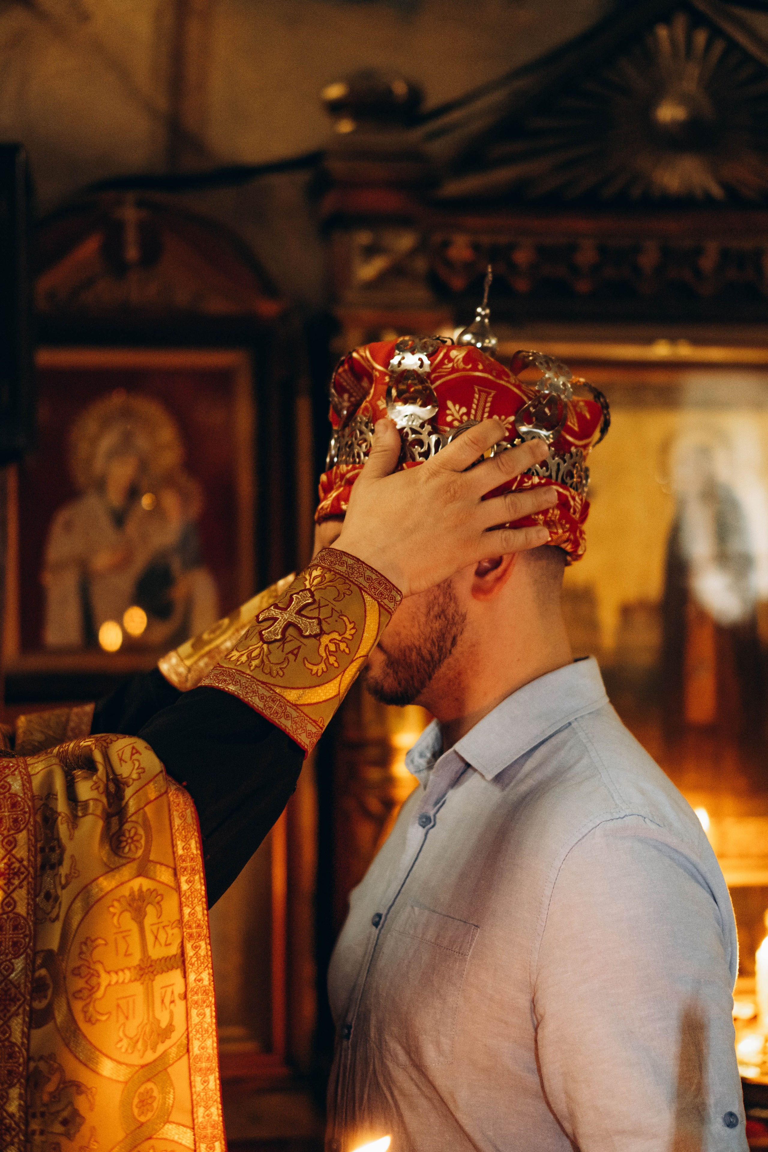 Венчание Алексея и Яны Церковь Рождества Христова. Фотограф Москва Валерия Веденина