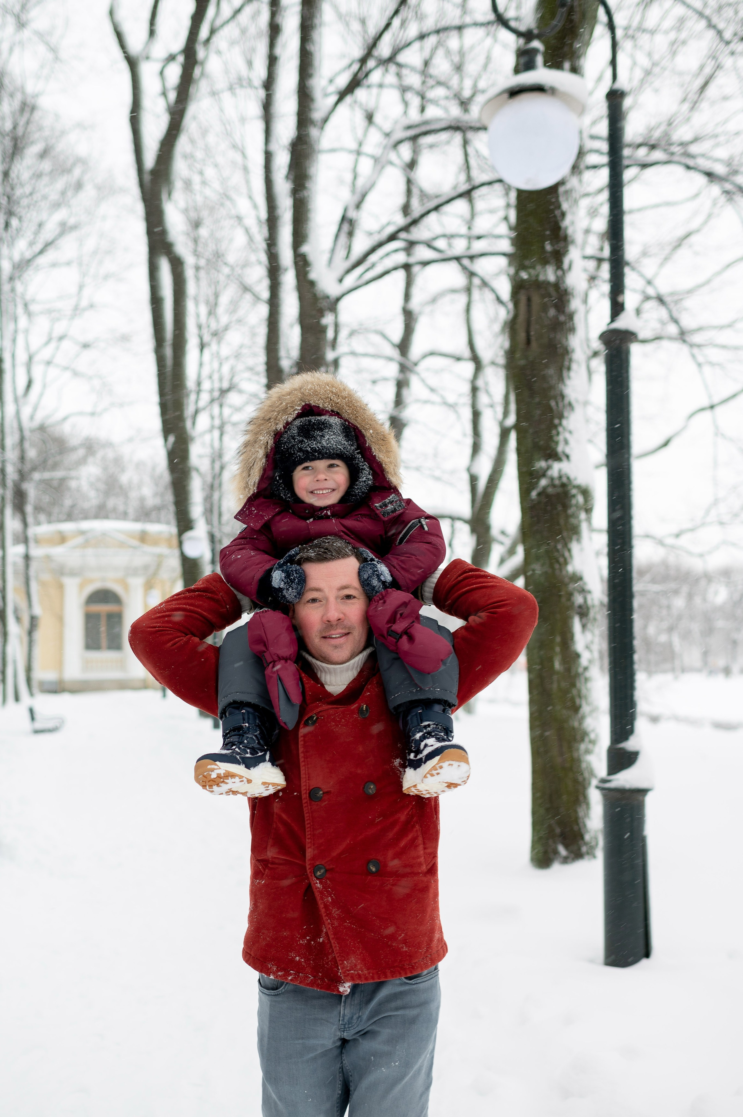 Зимняя прогулка Валерия, Андрей и Егор. Портретный, семейный и свадебный фотограф в Санкт-Петербурге и в Пушкине Ширяев Денис