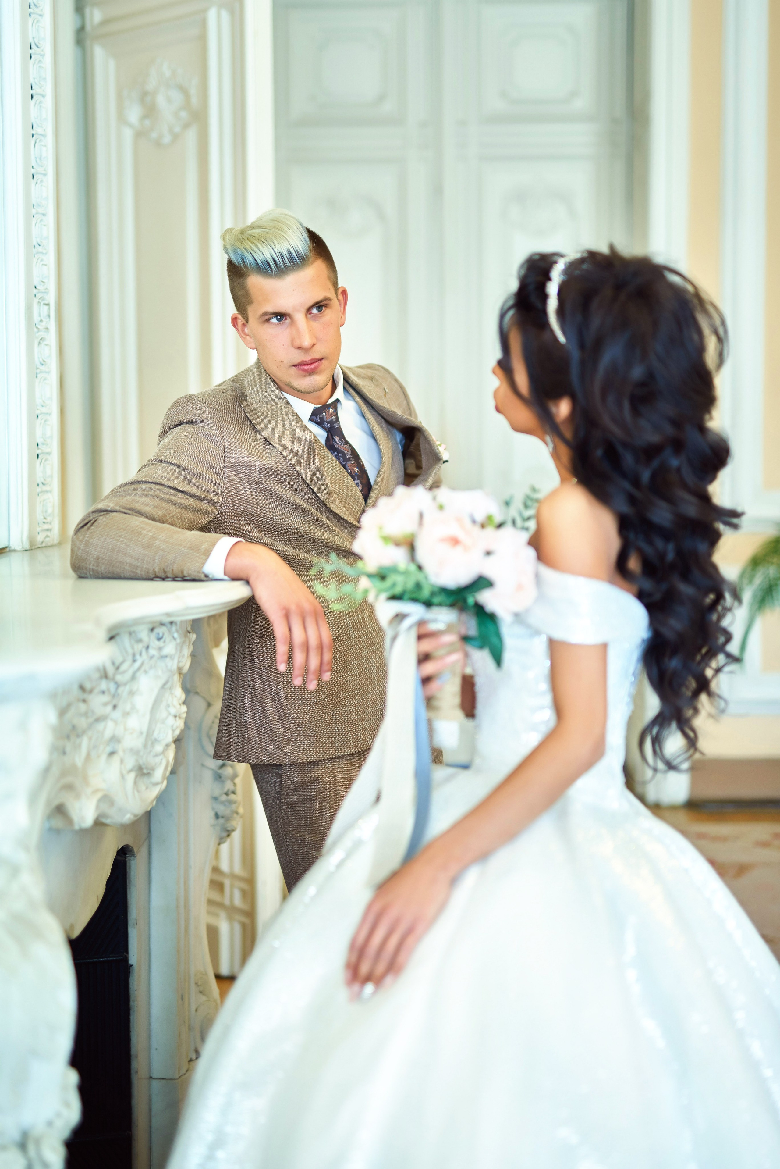 Михаил и Анна (Первый Дворец Бракосочетания России на Английской набережной 28). Портретный, семейный и свадебный фотограф в Санкт-Петербурге и в Пушкине Ширяев Денис