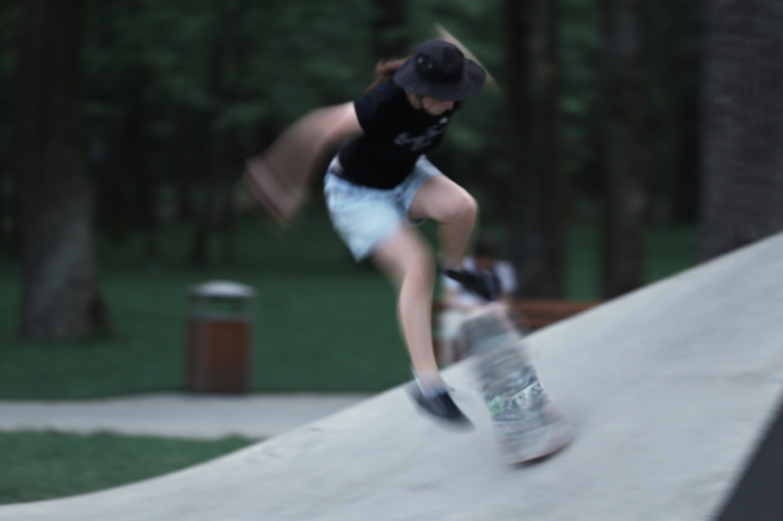 Blue hour in a skatepark. Фотограф Антонина Гудкова