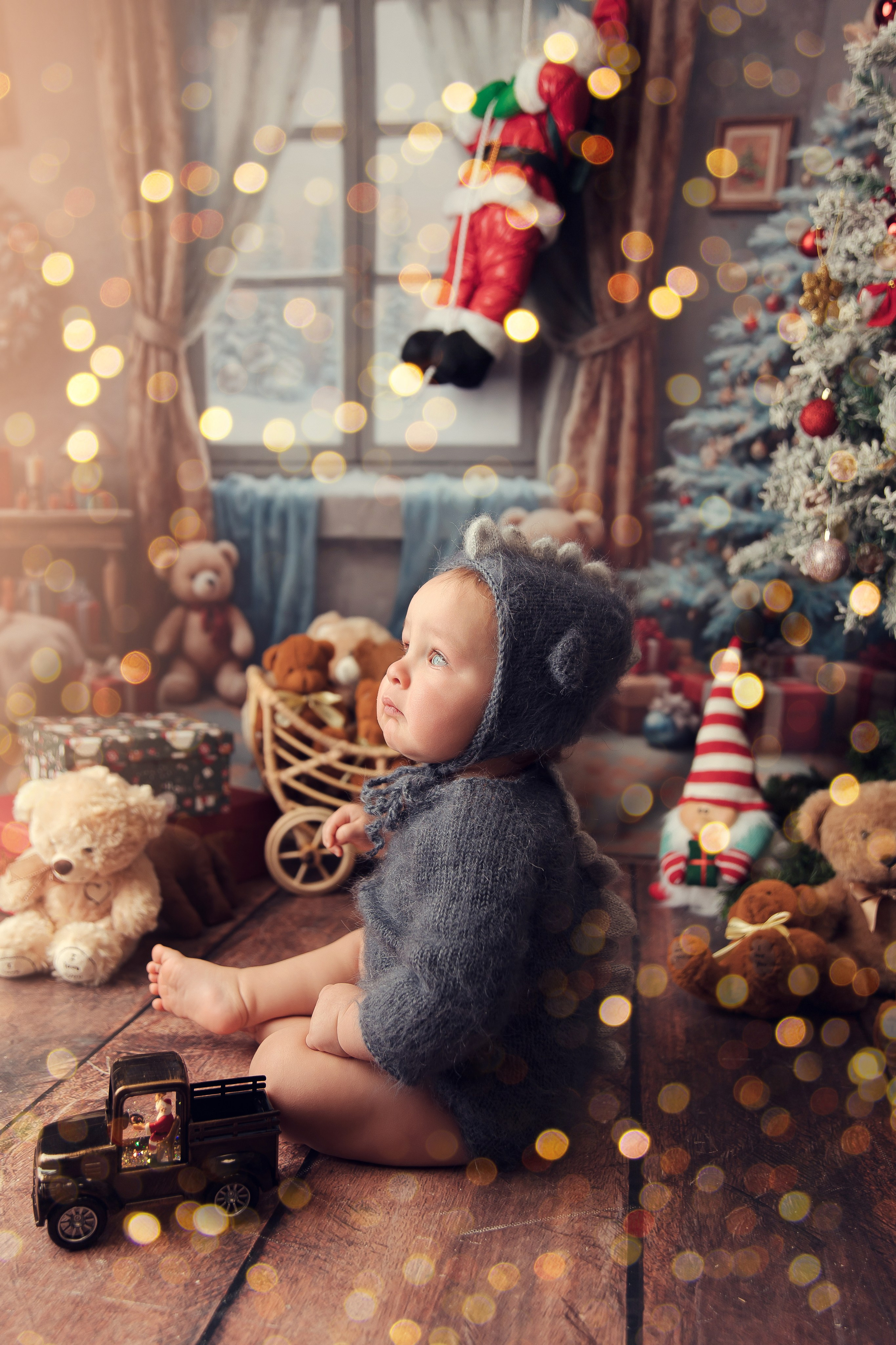 Тематические образы. Детский фотограф новорожденных Москва. годики под ключ. своя студия