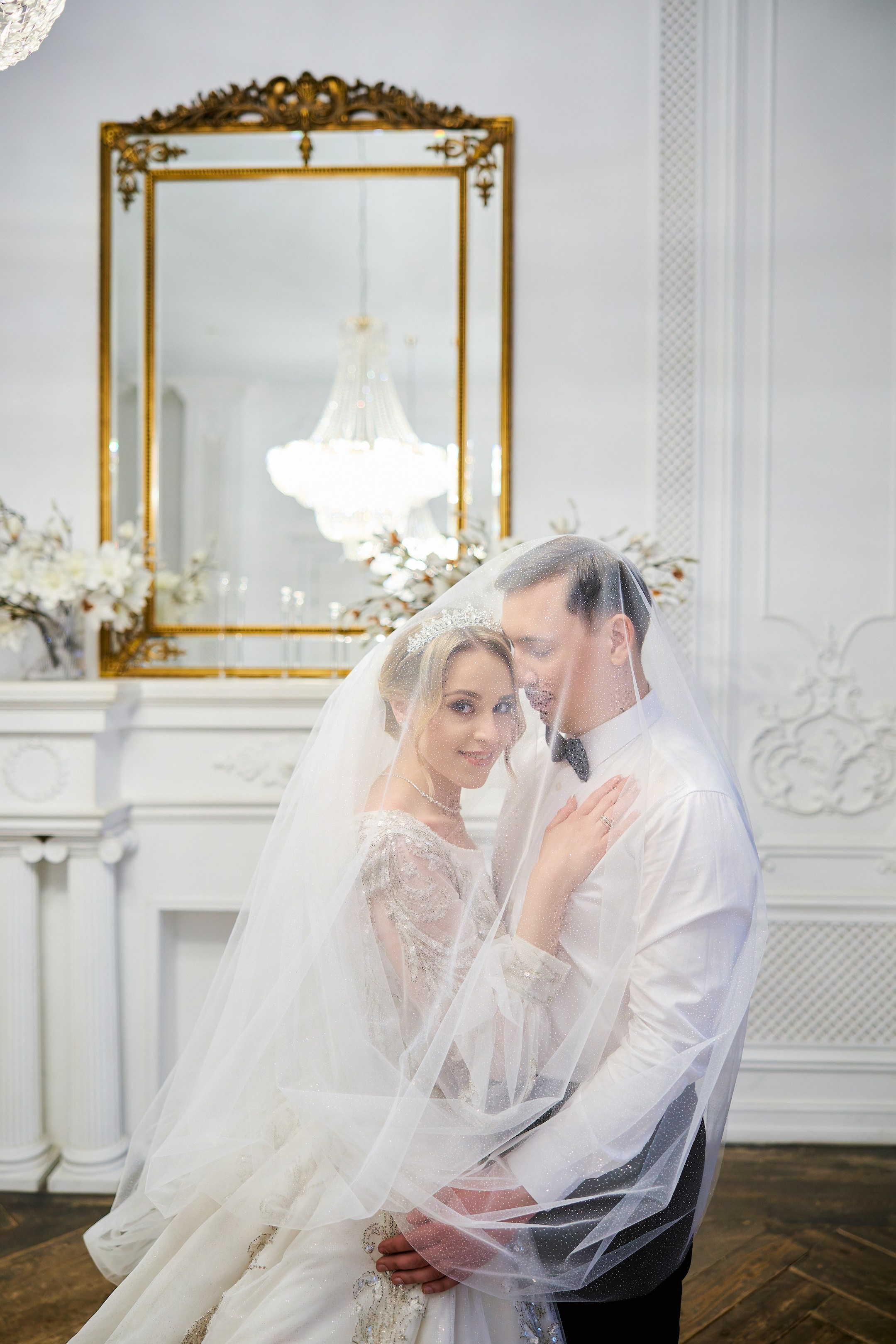 Свадебная фотосессия в студии. Свадебный фотограф Сергей Колбинский