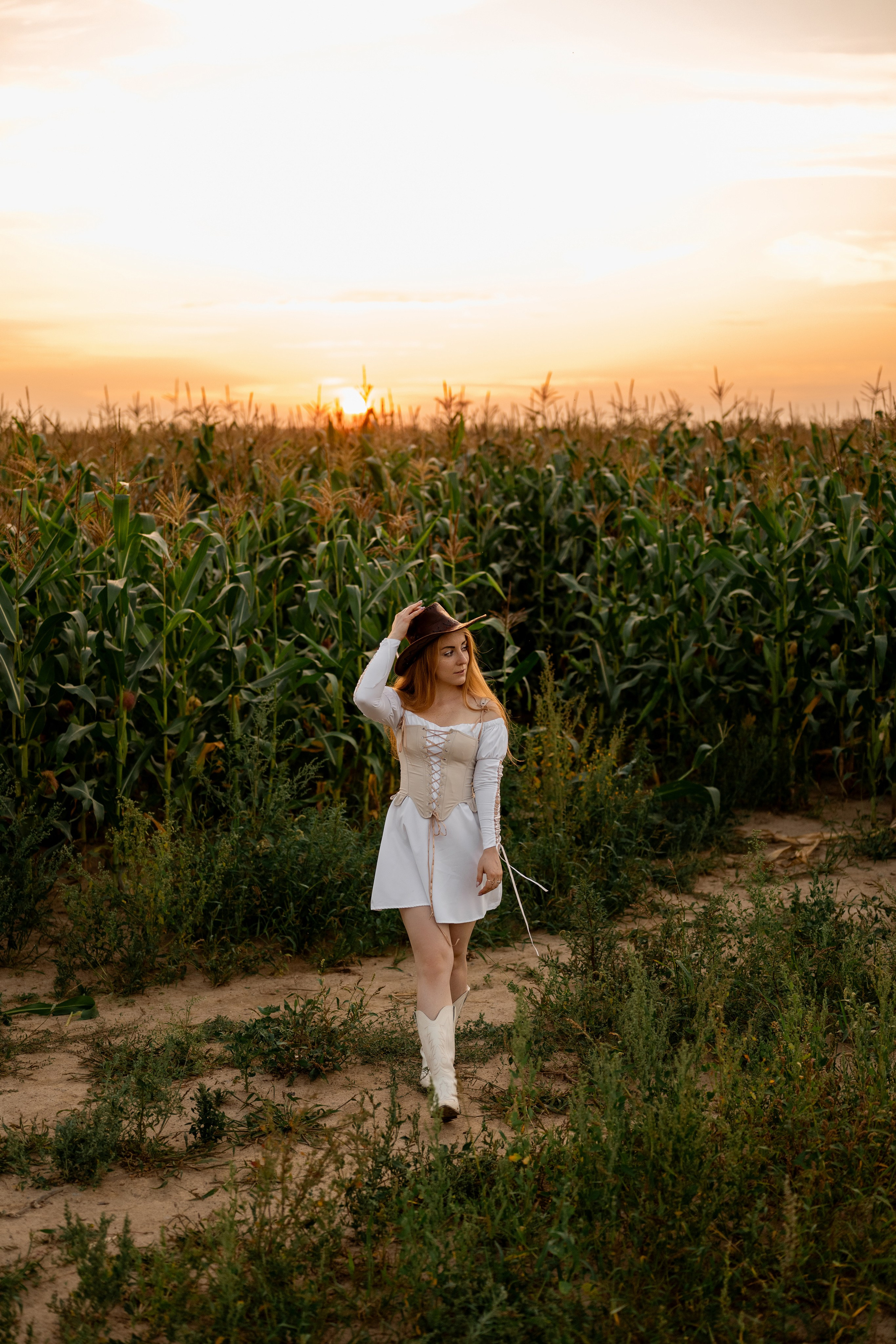 Алена. Кукурузное поле. Свадебный и семейный фотограф в СПб Валерия Фомичева
