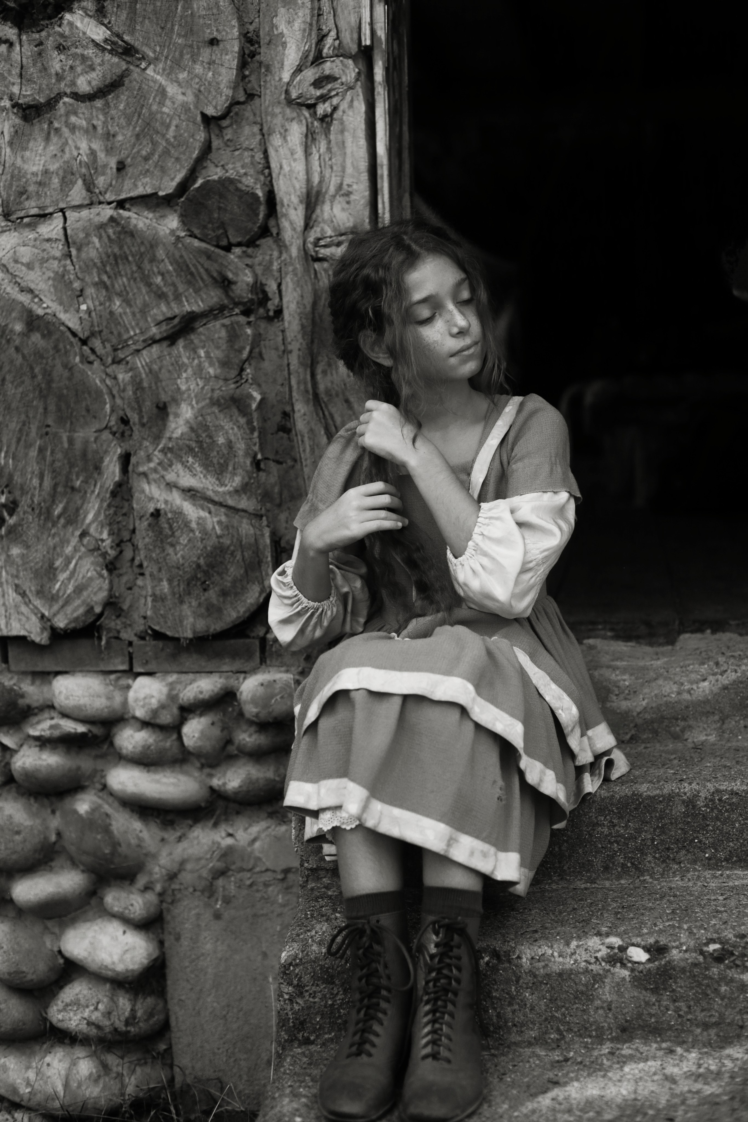 Кинематографическая съемка. Старик и дети. Ekaterina Beridze