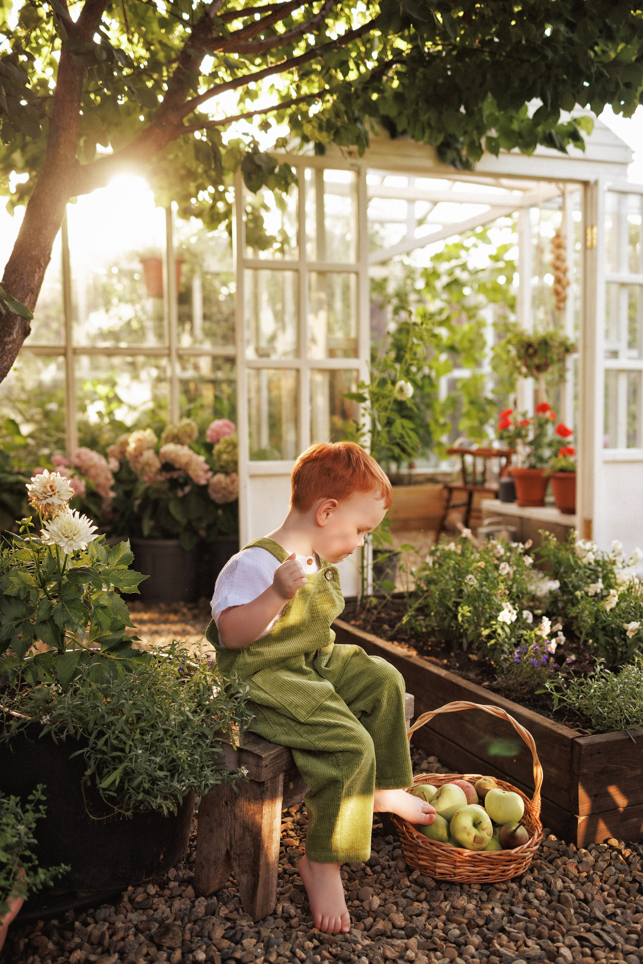 Семейная фотосессия в деревенском стиле, фотостудия «Теплица», город Краснодар. Семейный и детский фотограф в Краснодаре Анна Трашкова