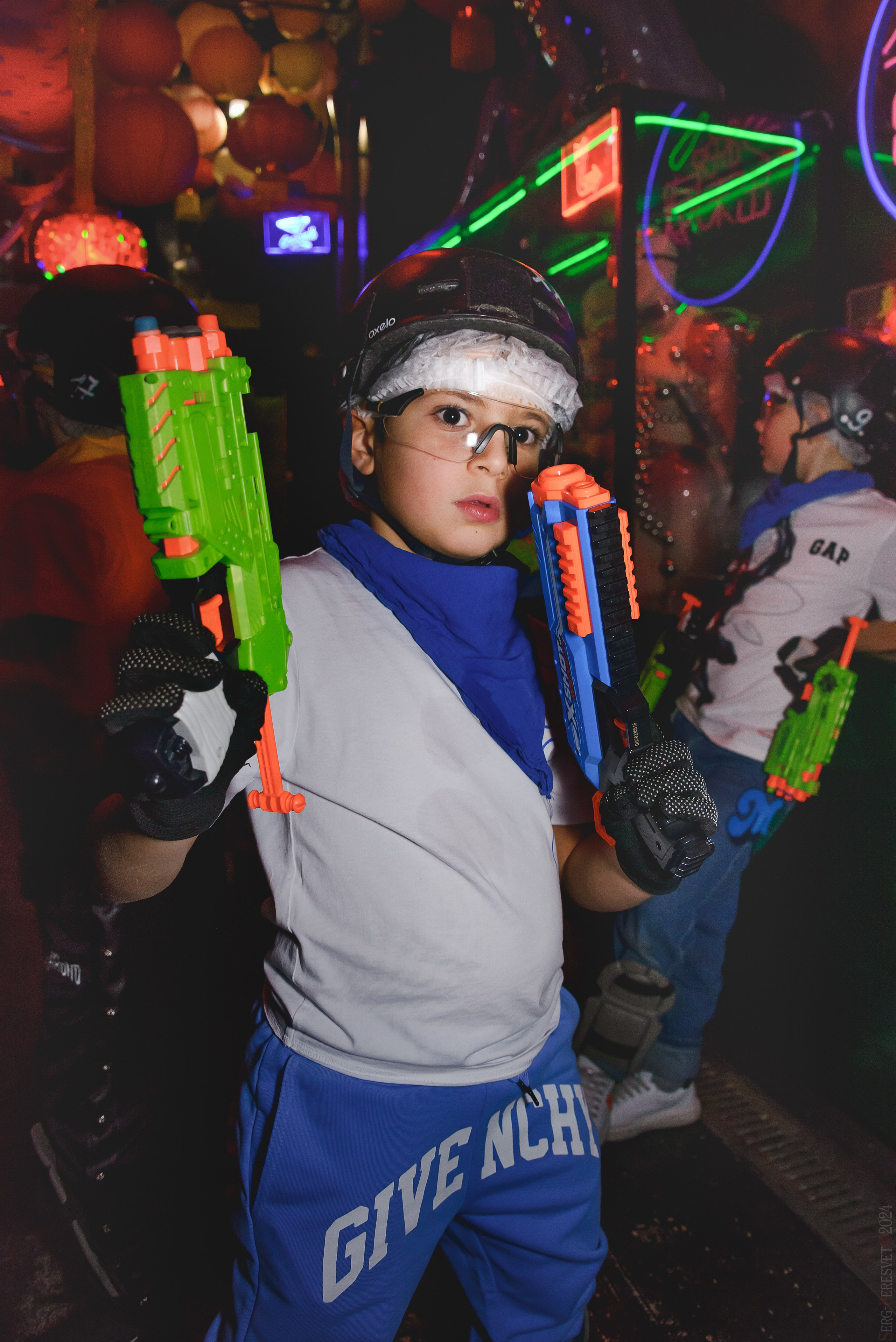 Нерф,  Детский день рождения, Лазертаг арена «Sтанция 2025», Москва. Ваш фотограф на праздник в Москве, Раменском, Жуковском, Люберцах