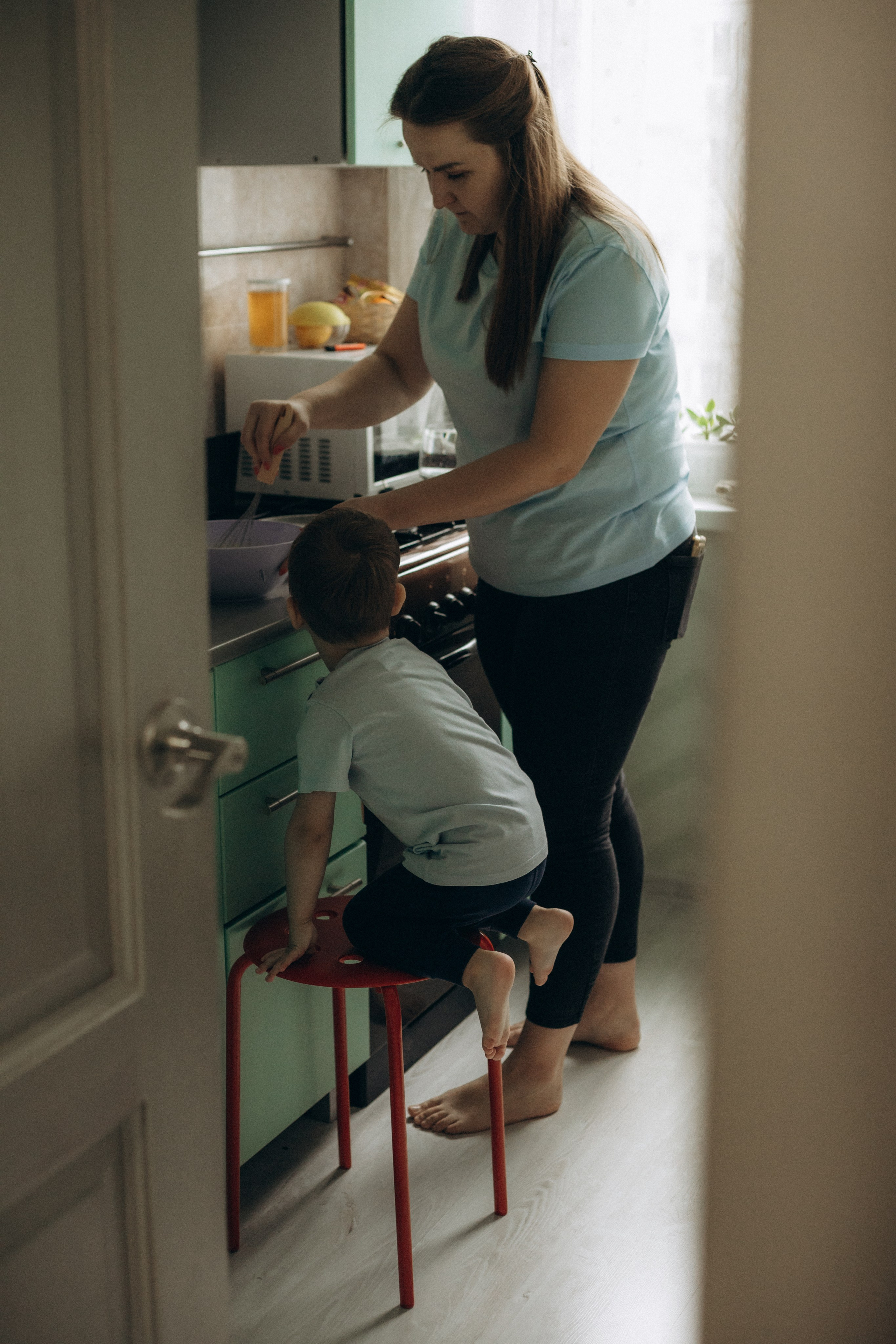 Домашняя съемка с блинами. Семейный фотограф в Ростове-на-Дону Безкишкина Татьяна