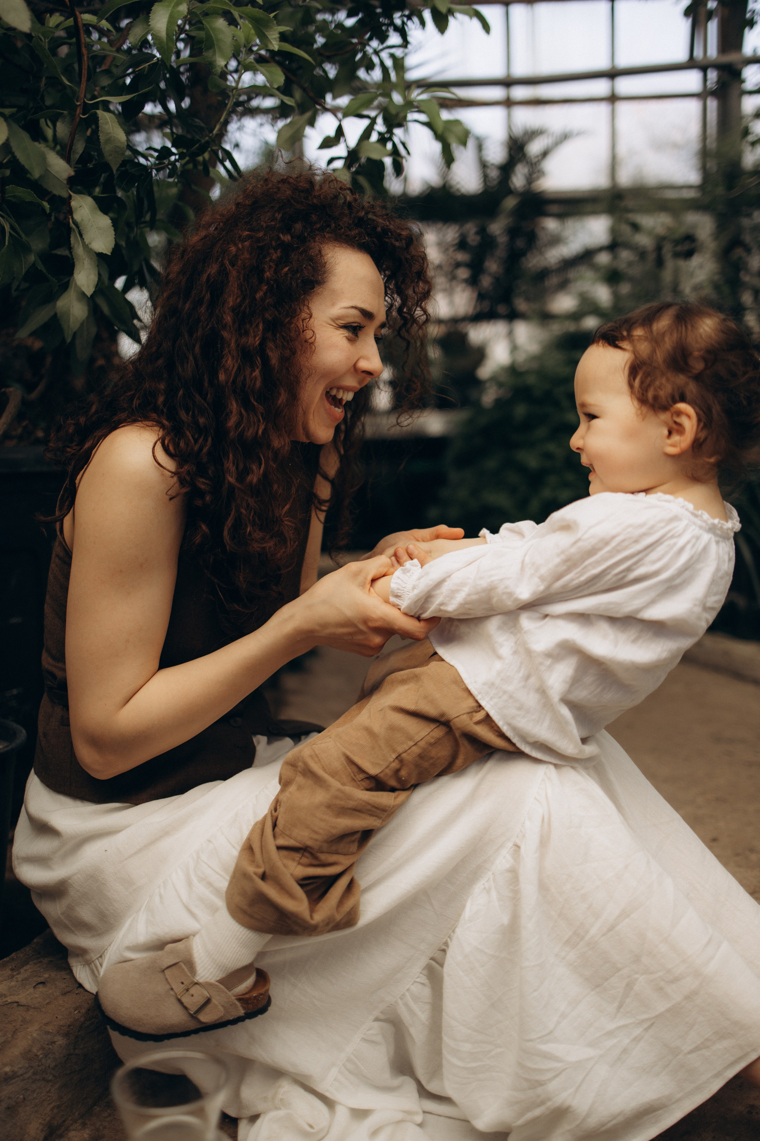 Прогулка по оранжерее. Семейный фотограф в Москве Ксения Аганина