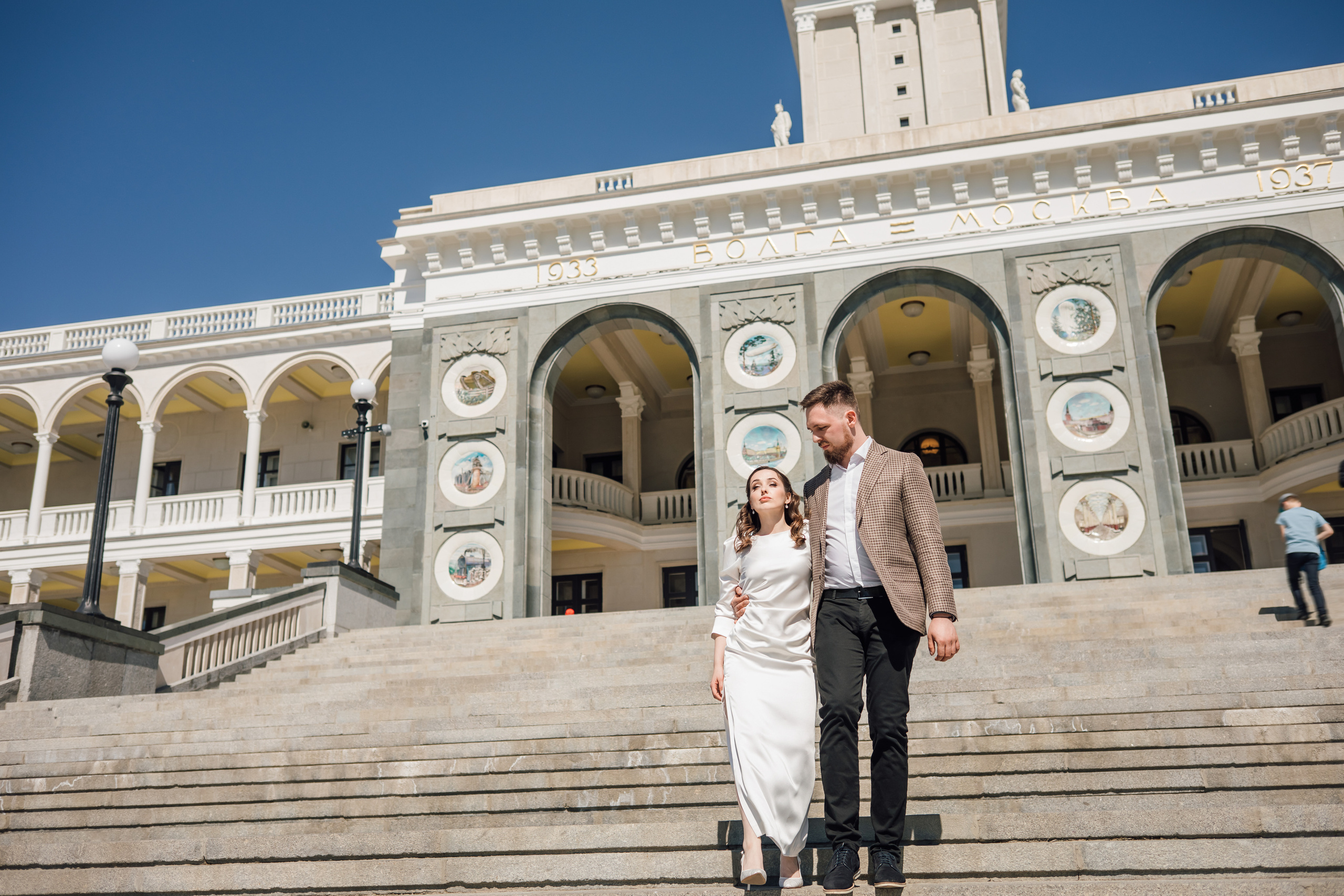 Таня и Саша. Речной вокзал. Свадебный и семейный фотограф в Москве Евгения Лисина