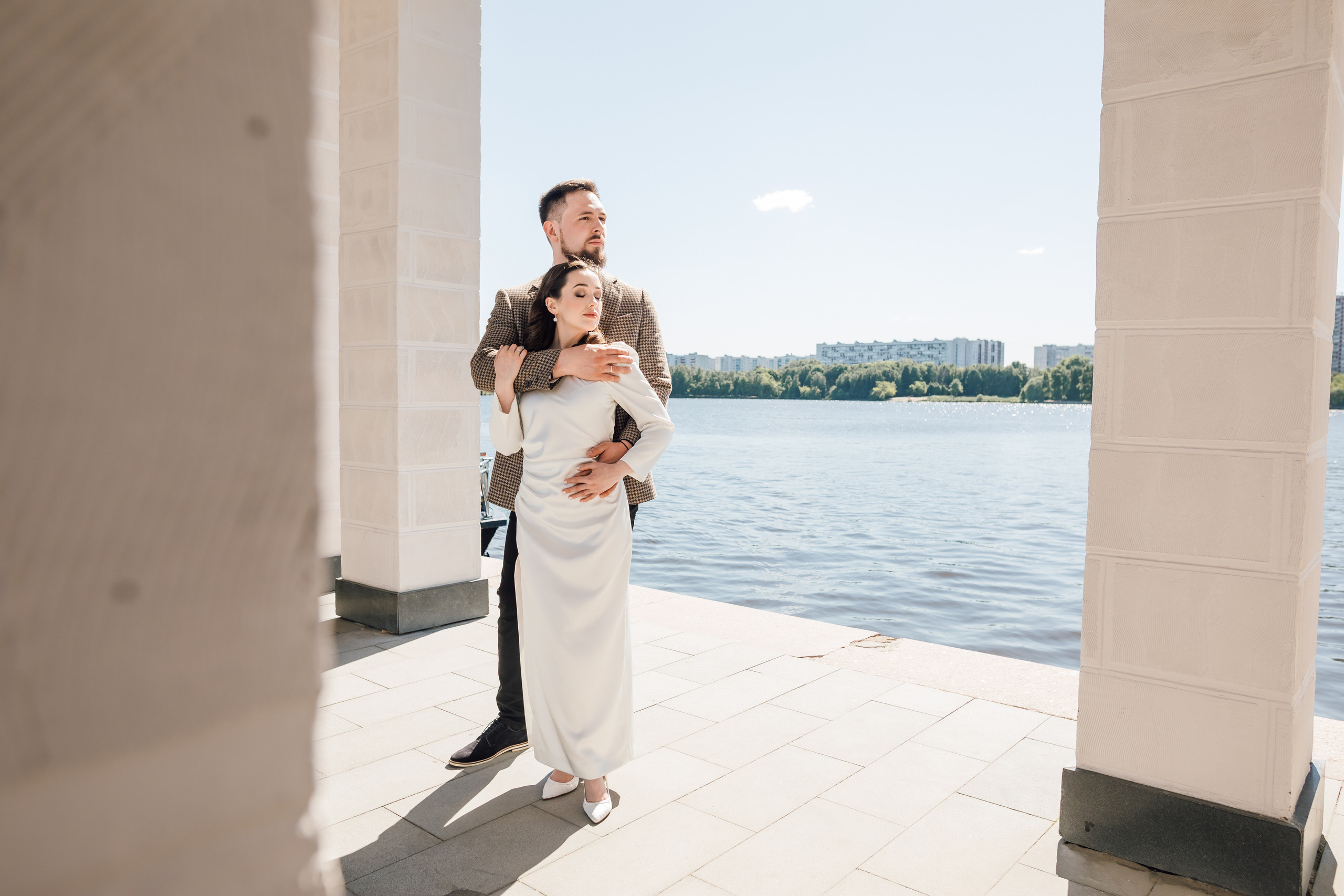 Таня и Саша. Речной вокзал. Свадебный и семейный фотограф в Москве Евгения Лисина
