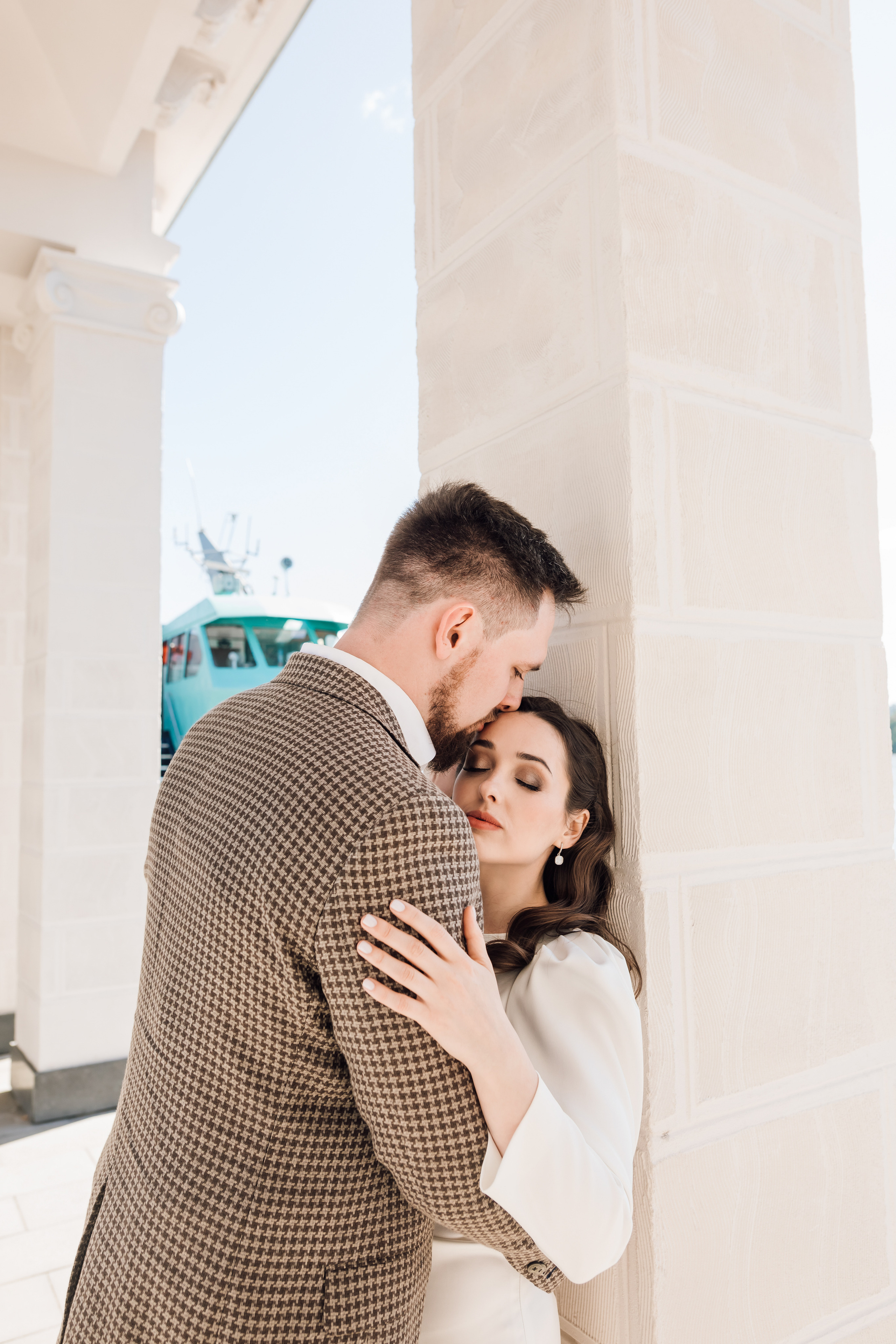 Таня и Саша. Речной вокзал. Свадебный и семейный фотограф в Москве Евгения Лисина