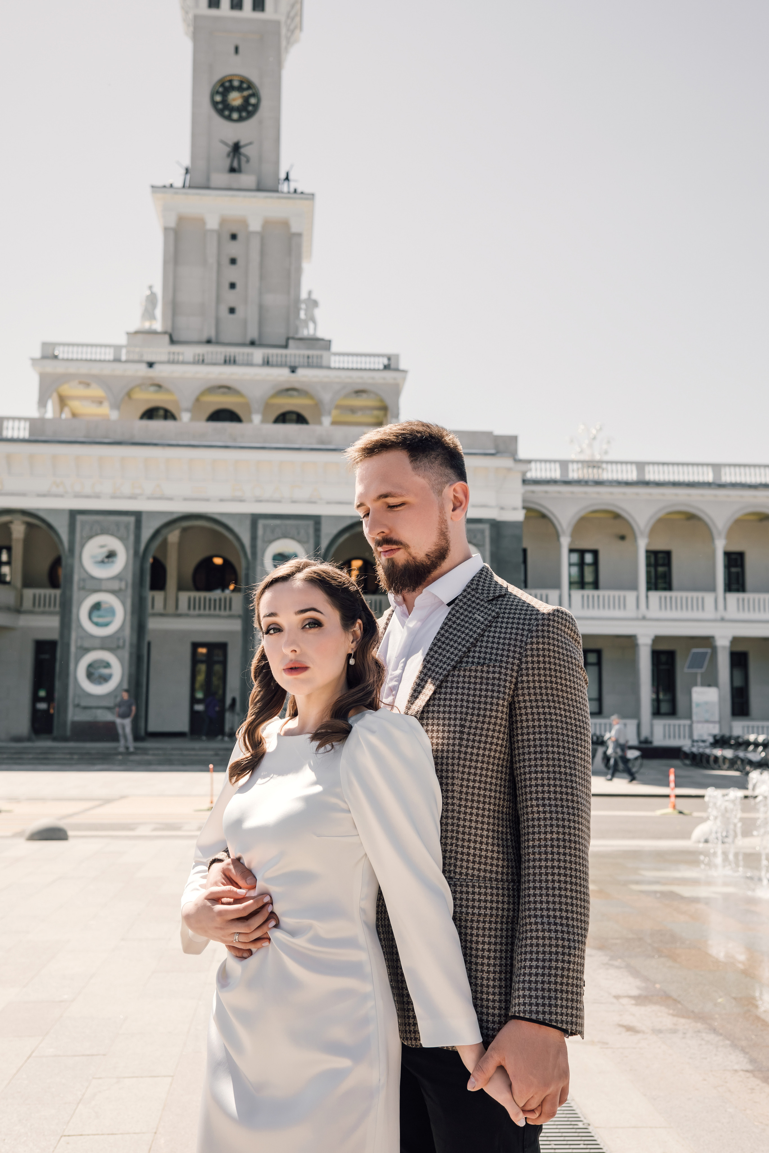 Таня и Саша. Речной вокзал. Свадебный и семейный фотограф в Москве Евгения Лисина