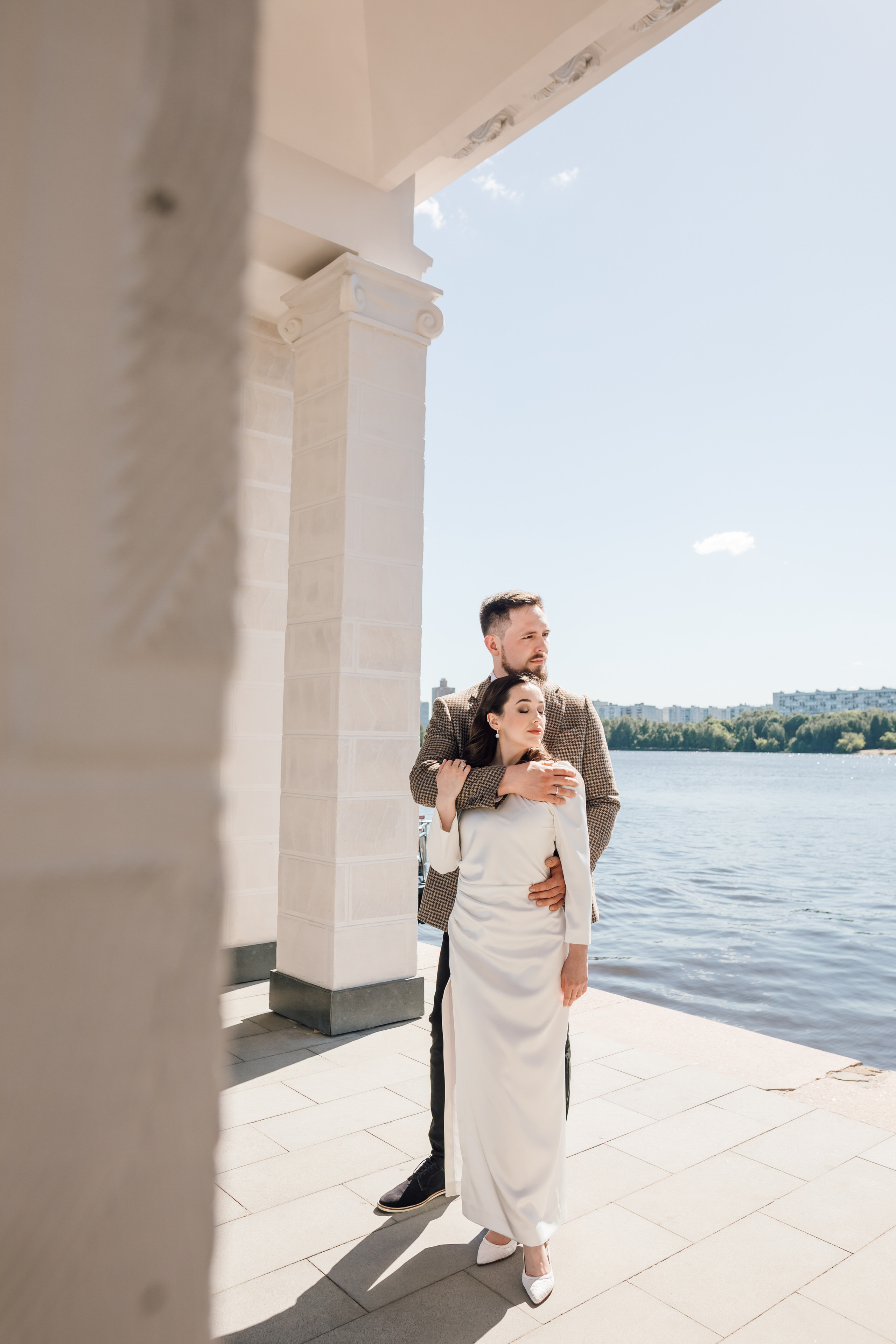 Таня и Саша. Речной вокзал. Свадебный и семейный фотограф в Москве Евгения Лисина