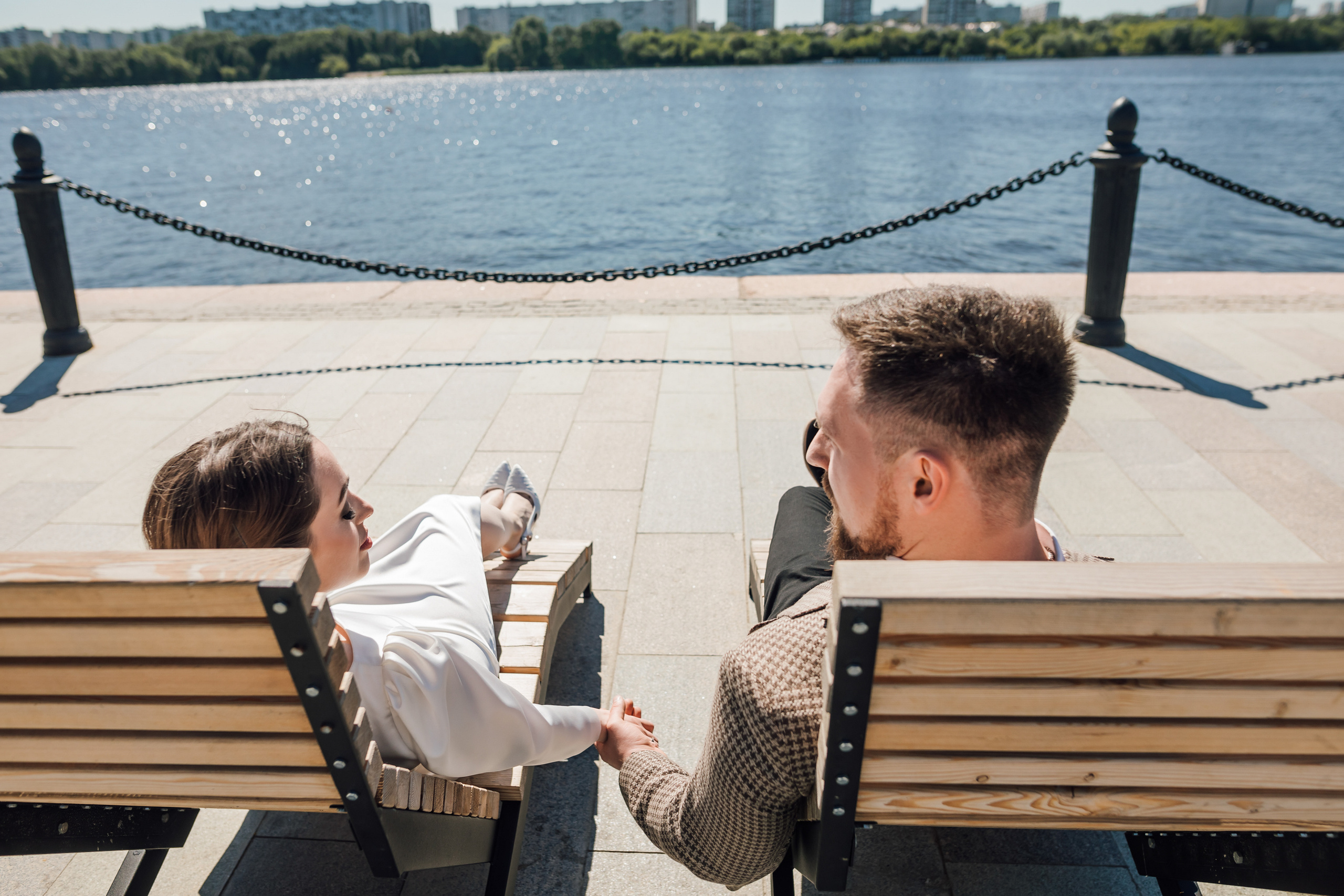 Таня и Саша. Речной вокзал. Свадебный и семейный фотограф в Москве Евгения Лисина