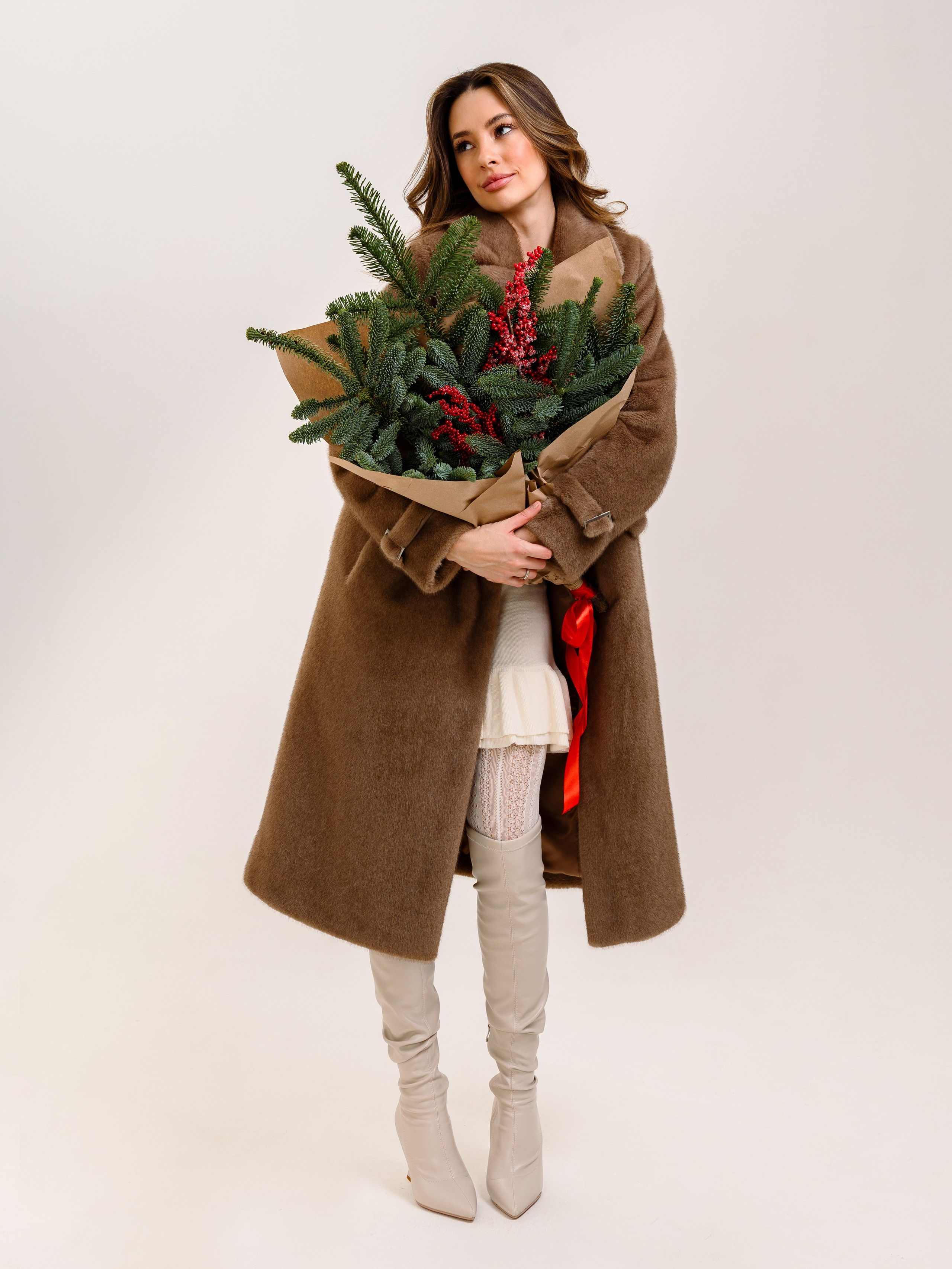 Новогодняя фотосессия бренда шуб. Портретный фотограф Москва Белогорцев Сергей