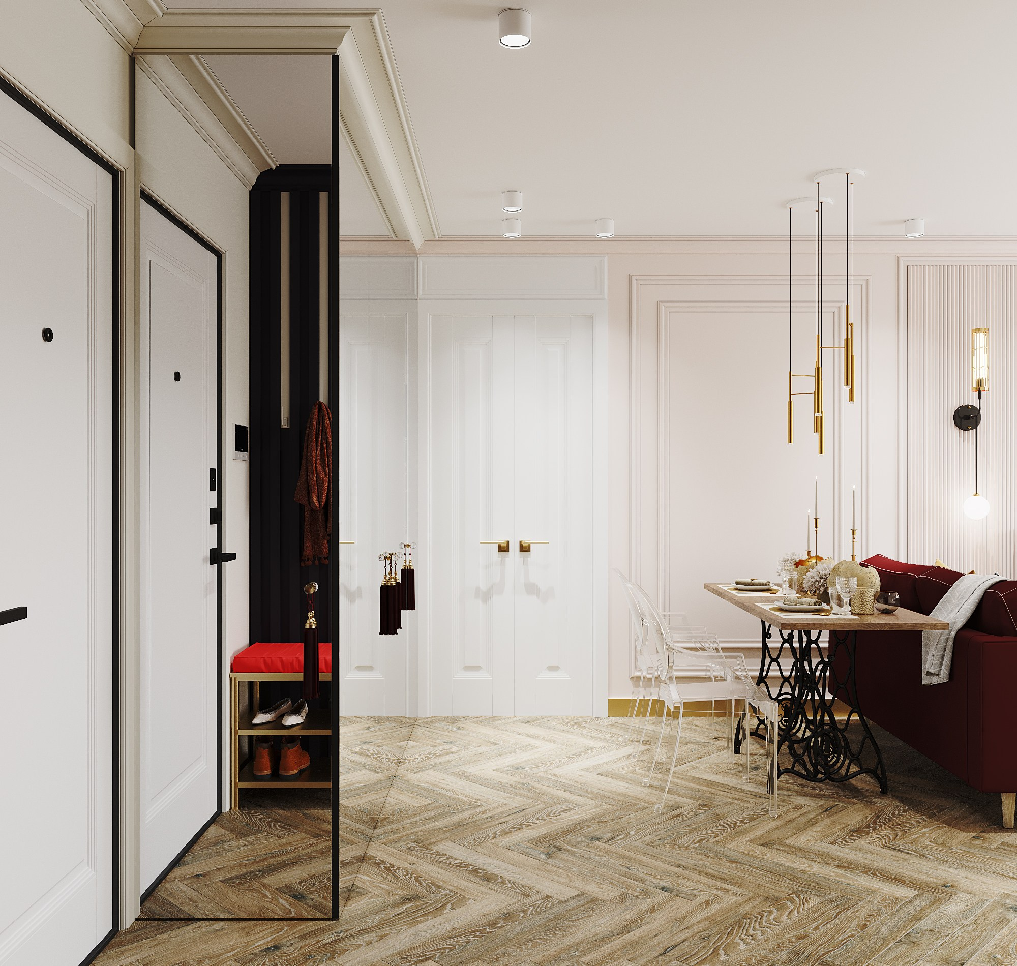 Квартира для девушки. Москва. Дизайнер интерьера Троилова Арина