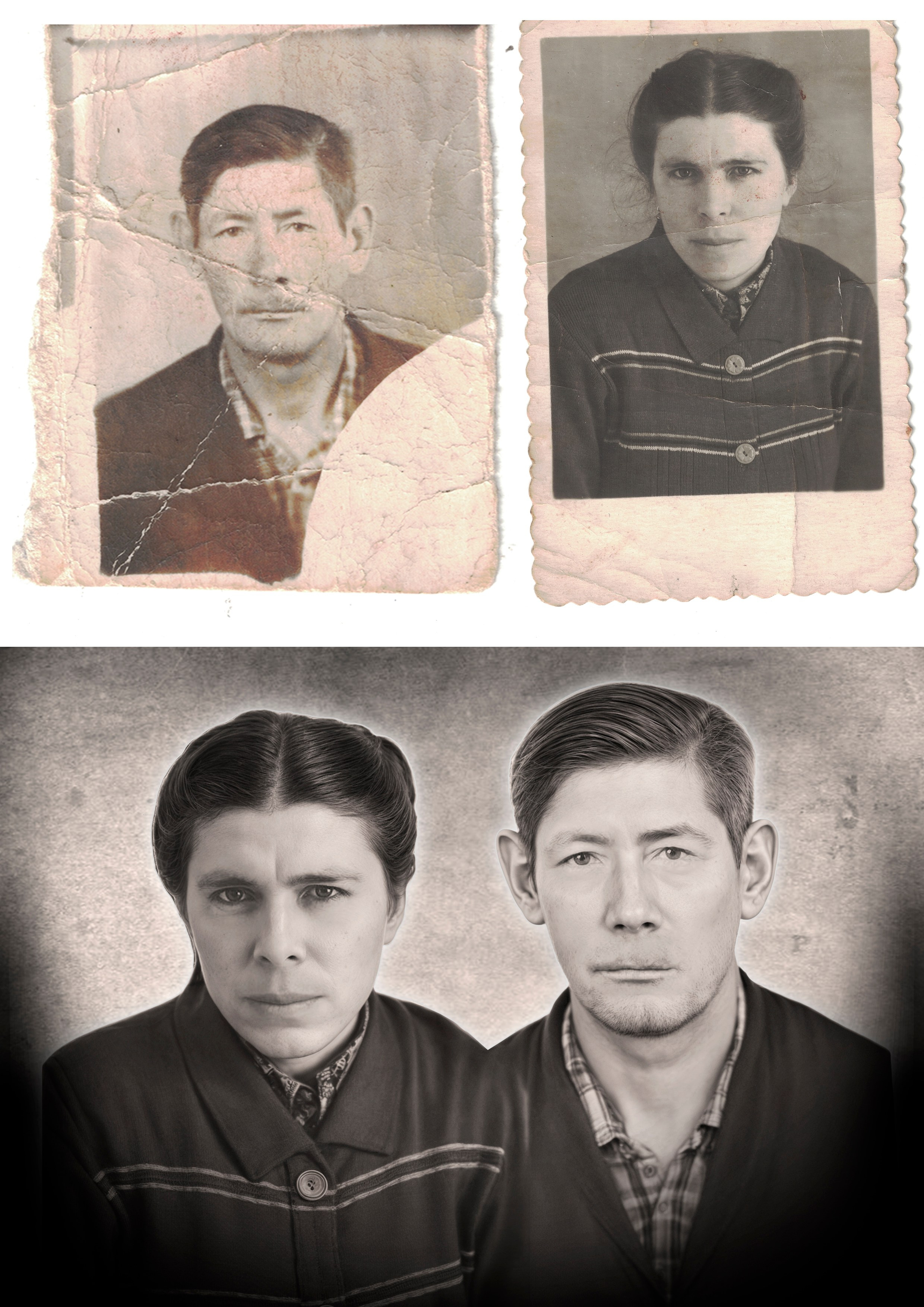 Реставрация старых фотографий. Фотограф фотосалон SO! photo&video город Находка Приморский край