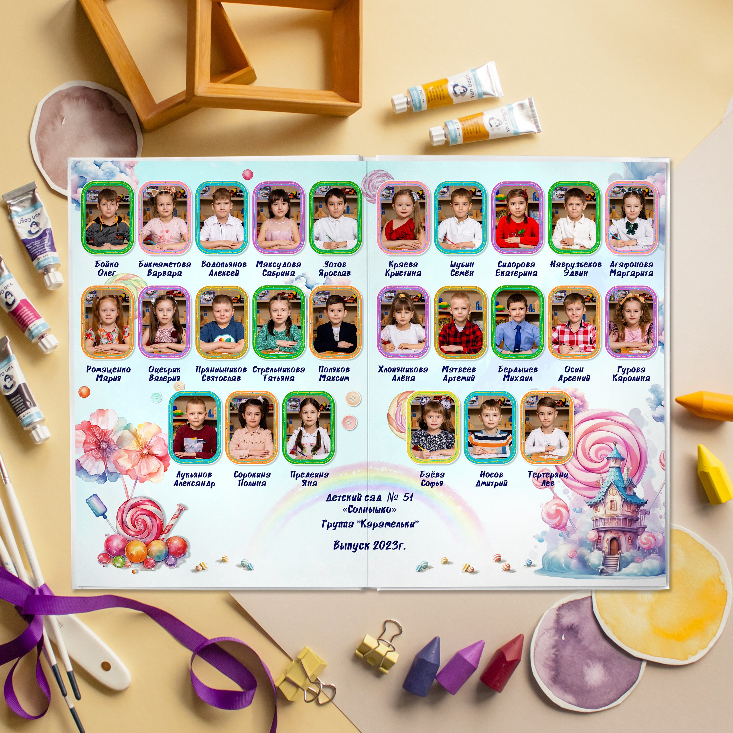 Дизайн «Карамельный». Выпускные альбомы в Подольске Москве и МО