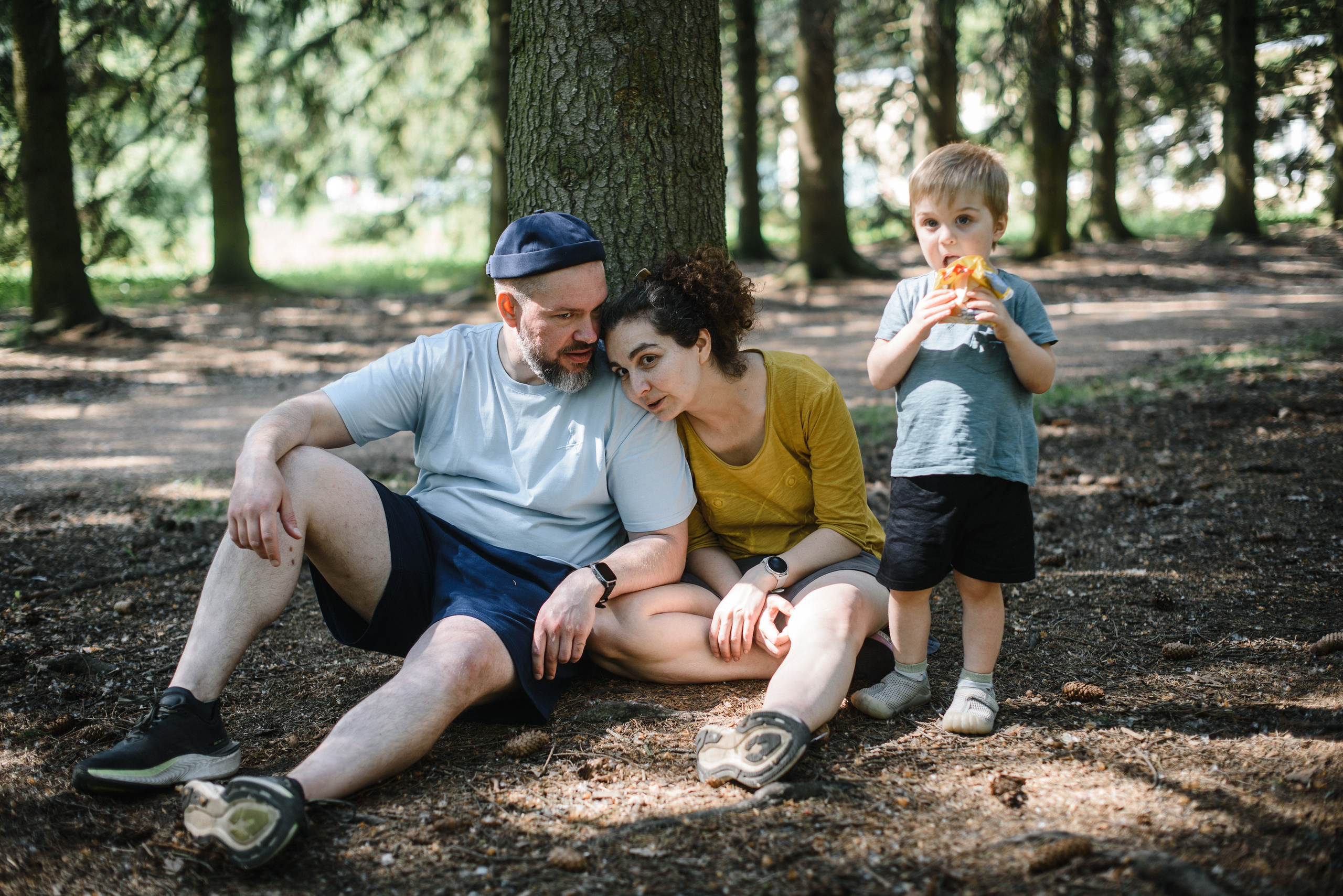 Игорь, Мила и Михаил Игоревич, домашняя история. Фотограф Денис Неместо, портрет, репортаж