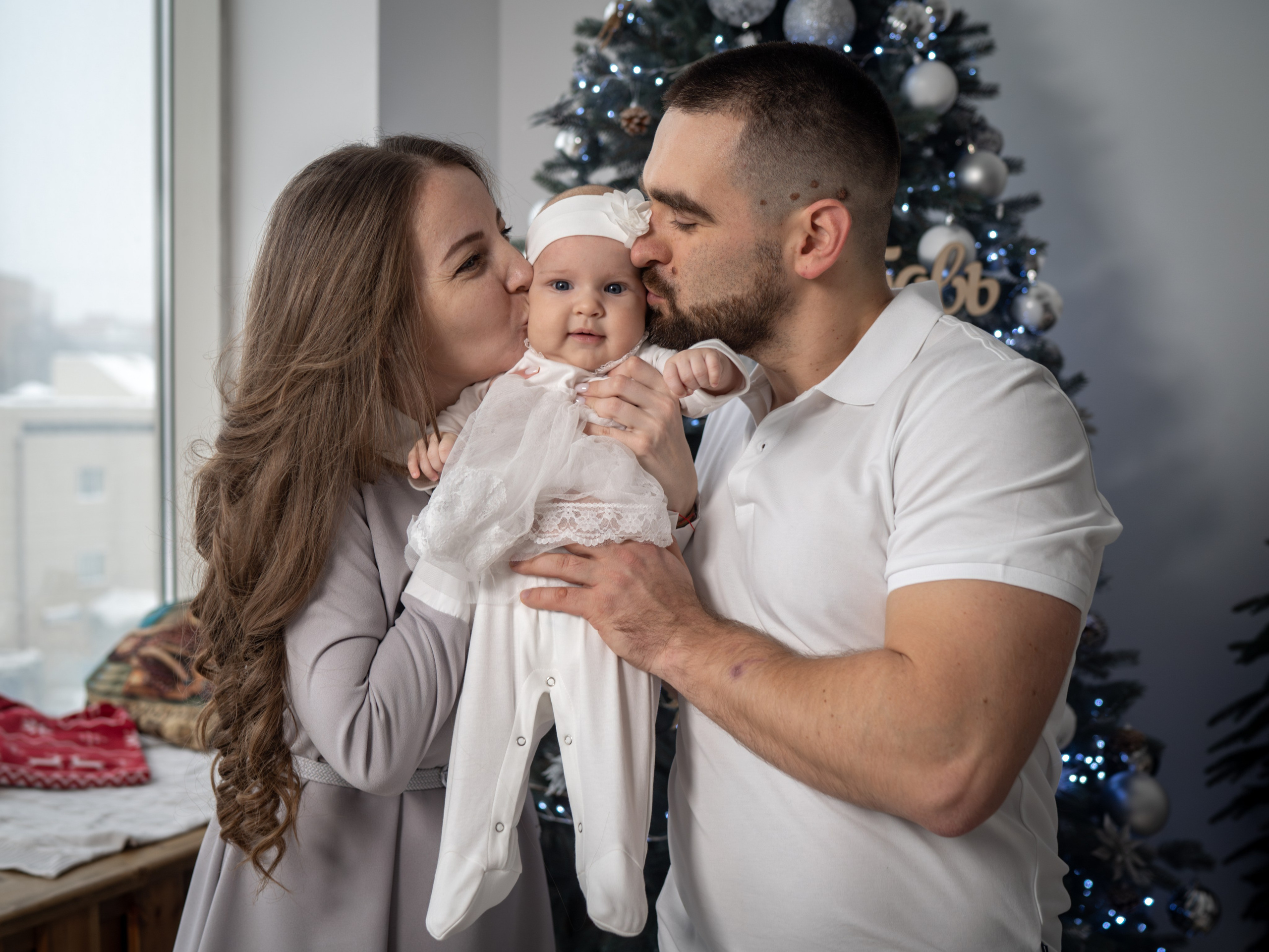 С самоедской лайкой. Фотограф Зинаида Евдокимова