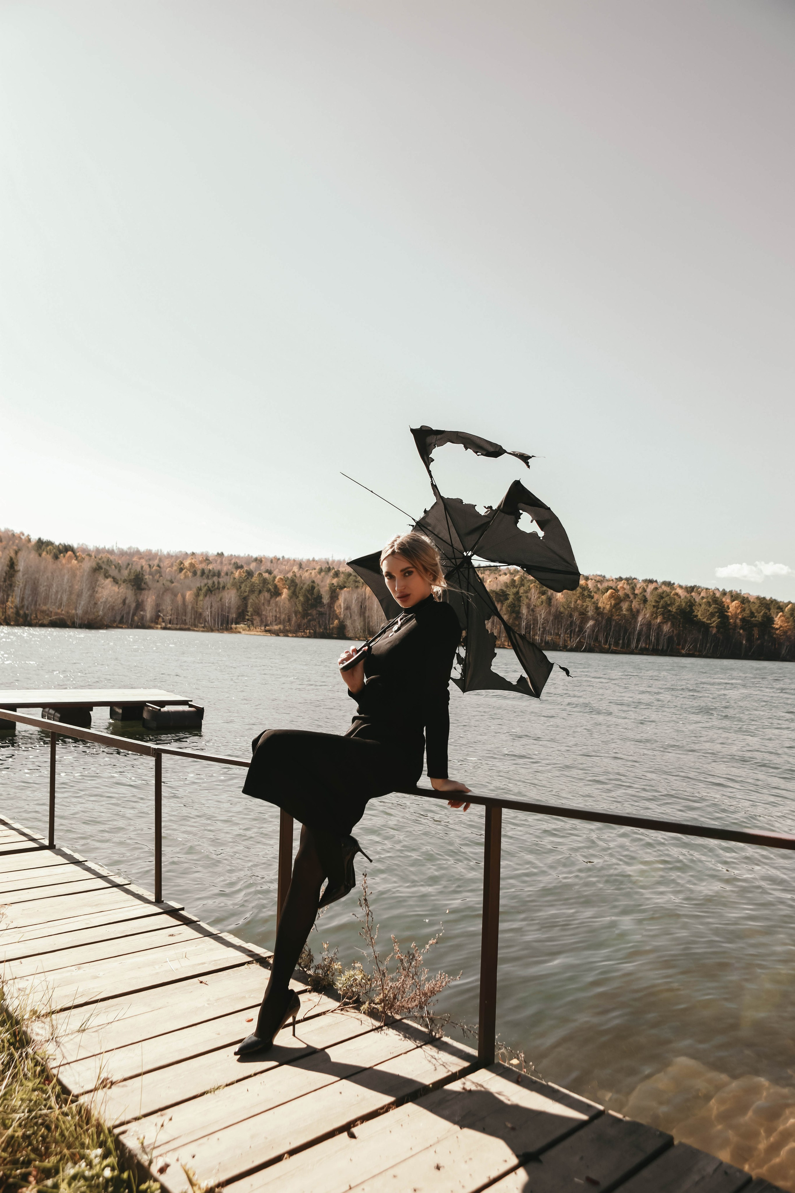 Кристина с зонтом. Фотограф в Иркутске