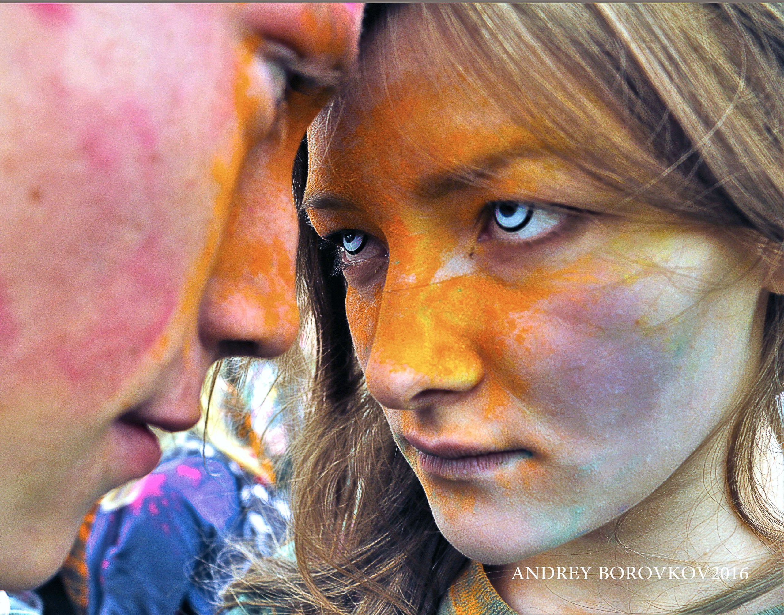 Фестиваль красок. Взгляд. Влюбленный взгляд