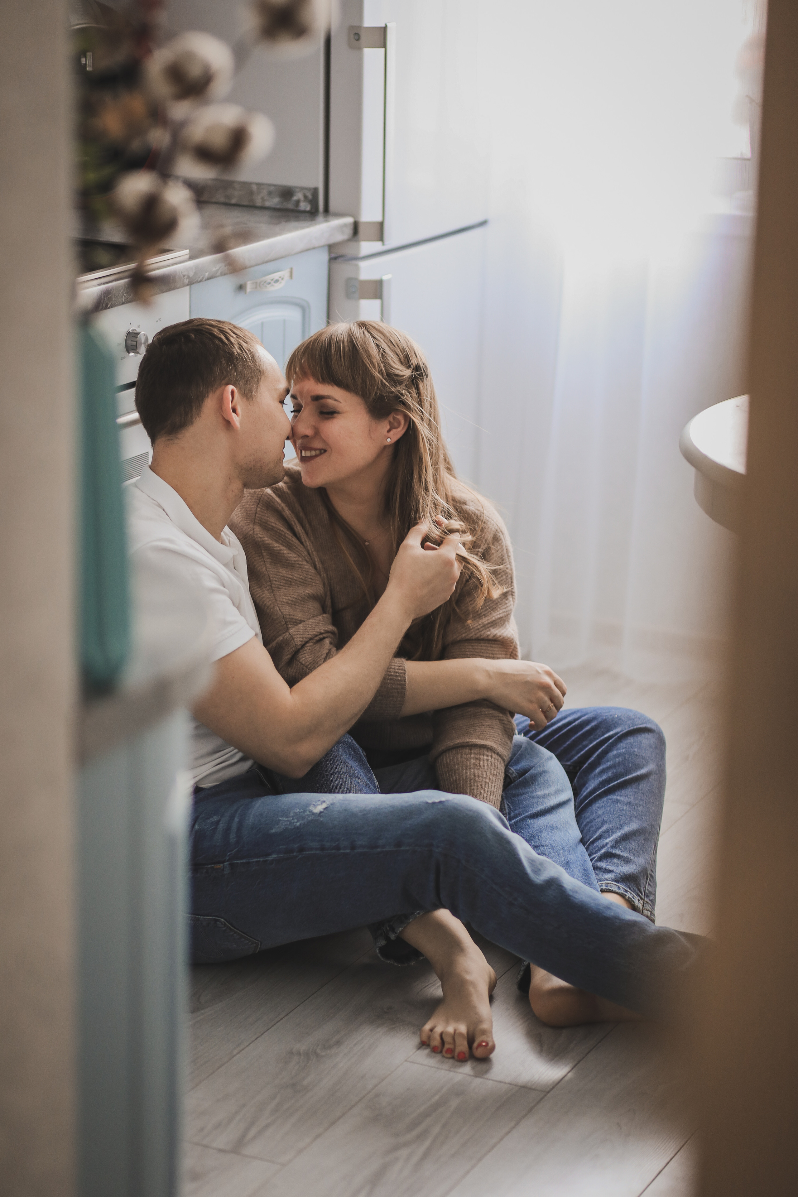 Домашняя фотосессия семьи Кристины и Паши. Фотограф София Турбина