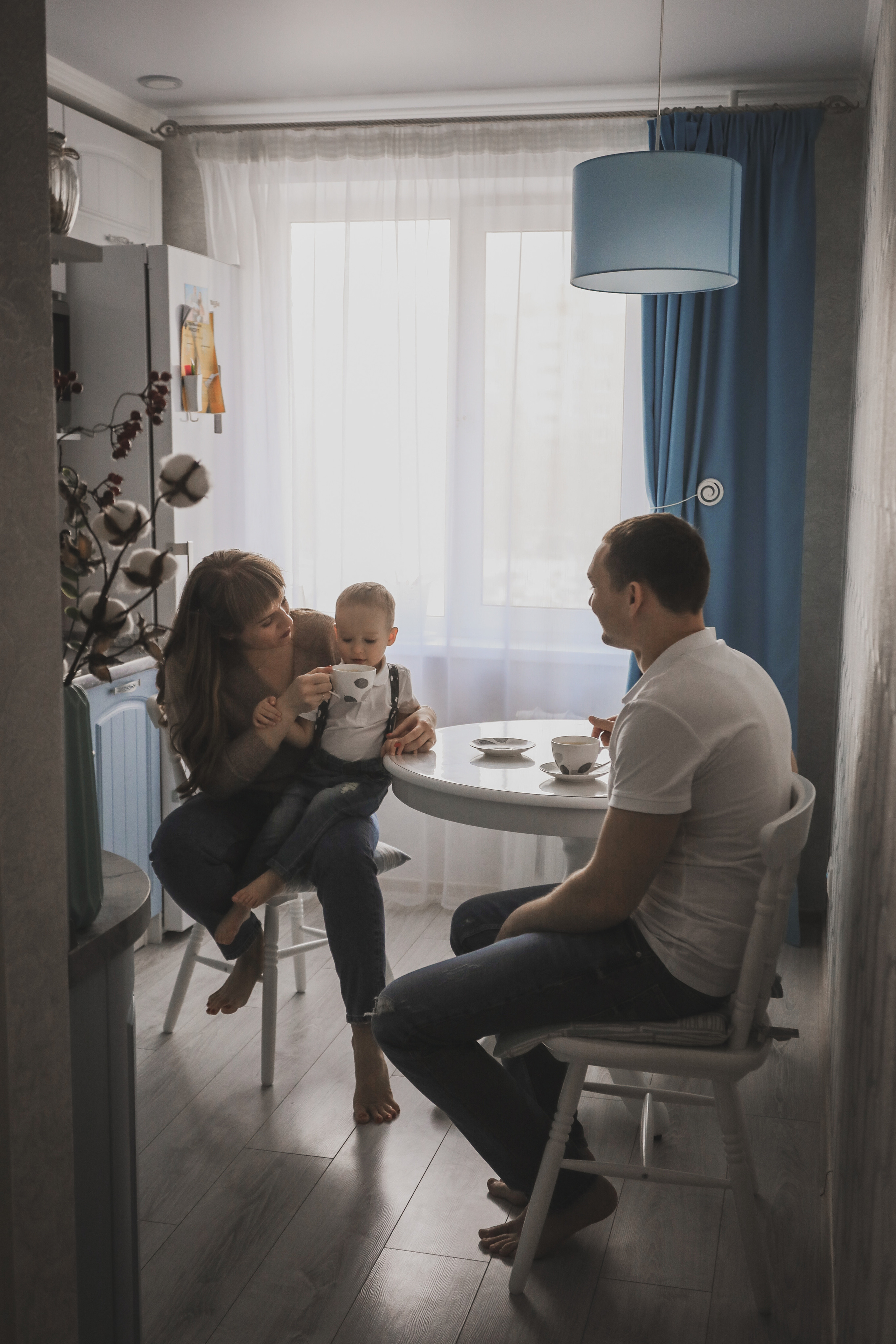 Домашняя фотосессия семьи Кристины и Паши. Фотограф София Турбина