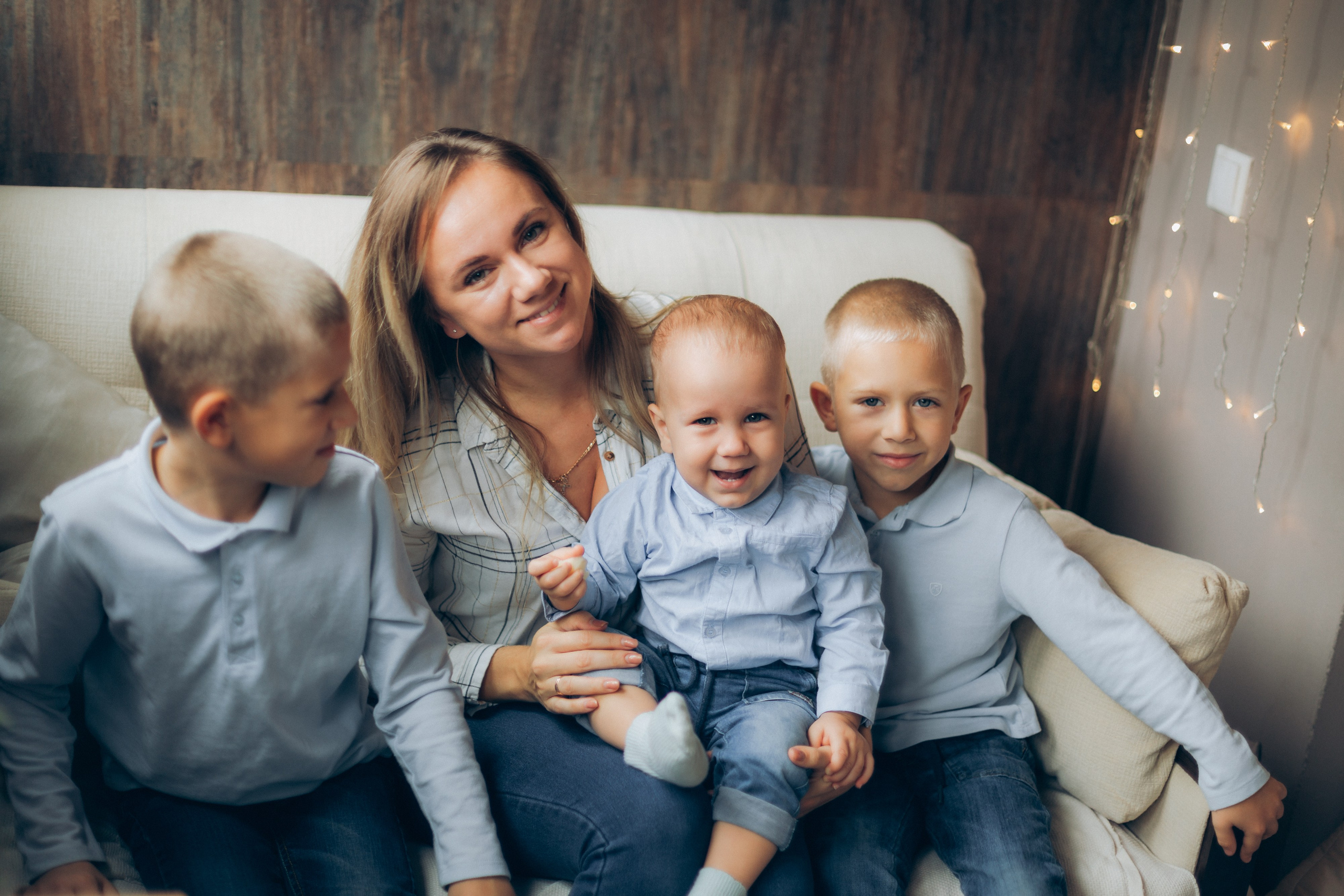 Анастасия, Даниил, Максим и Лев. Елена Семейный фотограф Санкт-Петербург