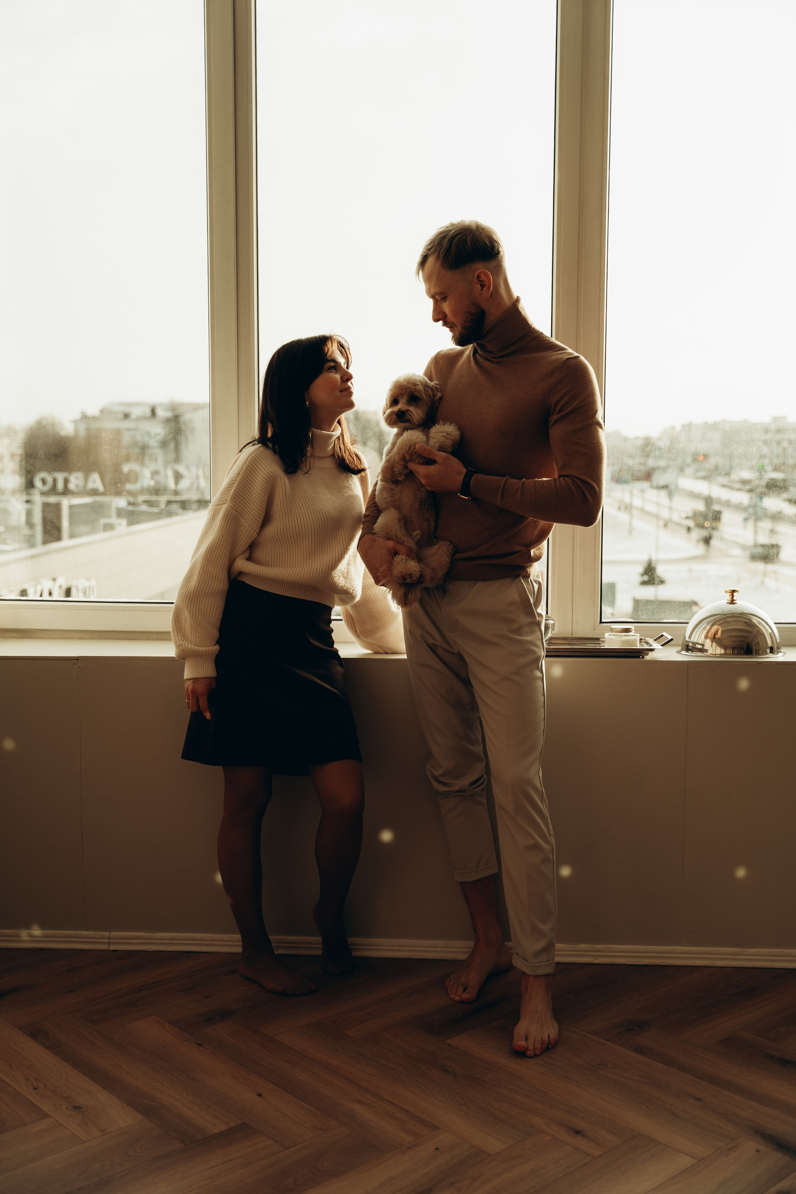 Анна, Евгений, Марк и Тоффи. Фотограф Мария Миллс | Минск