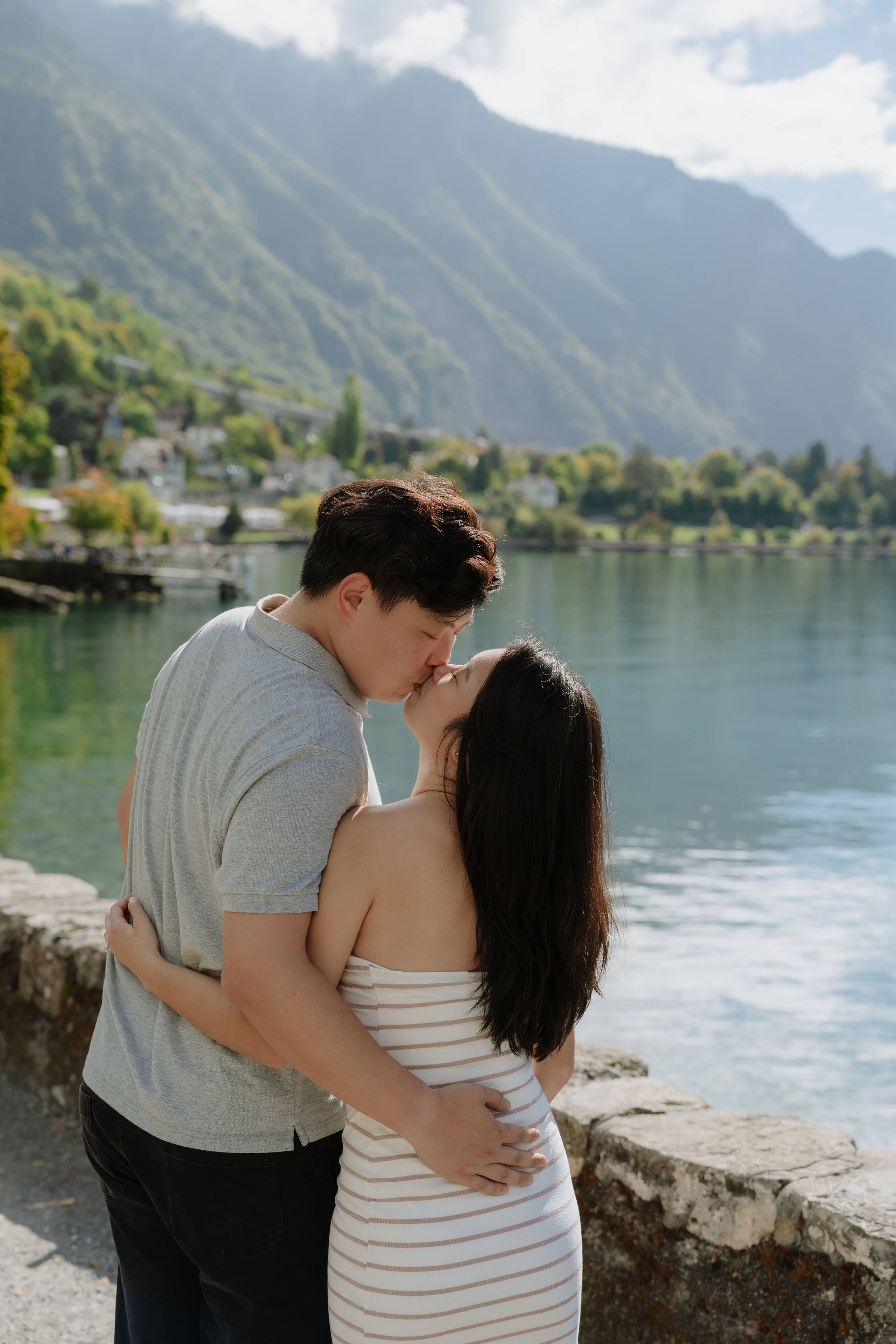 Stephanie & Dominick | Proposal Montreux. Профессиональный свадебный фотограф в Женеве и Швейцарии | Таня Вовчецкая