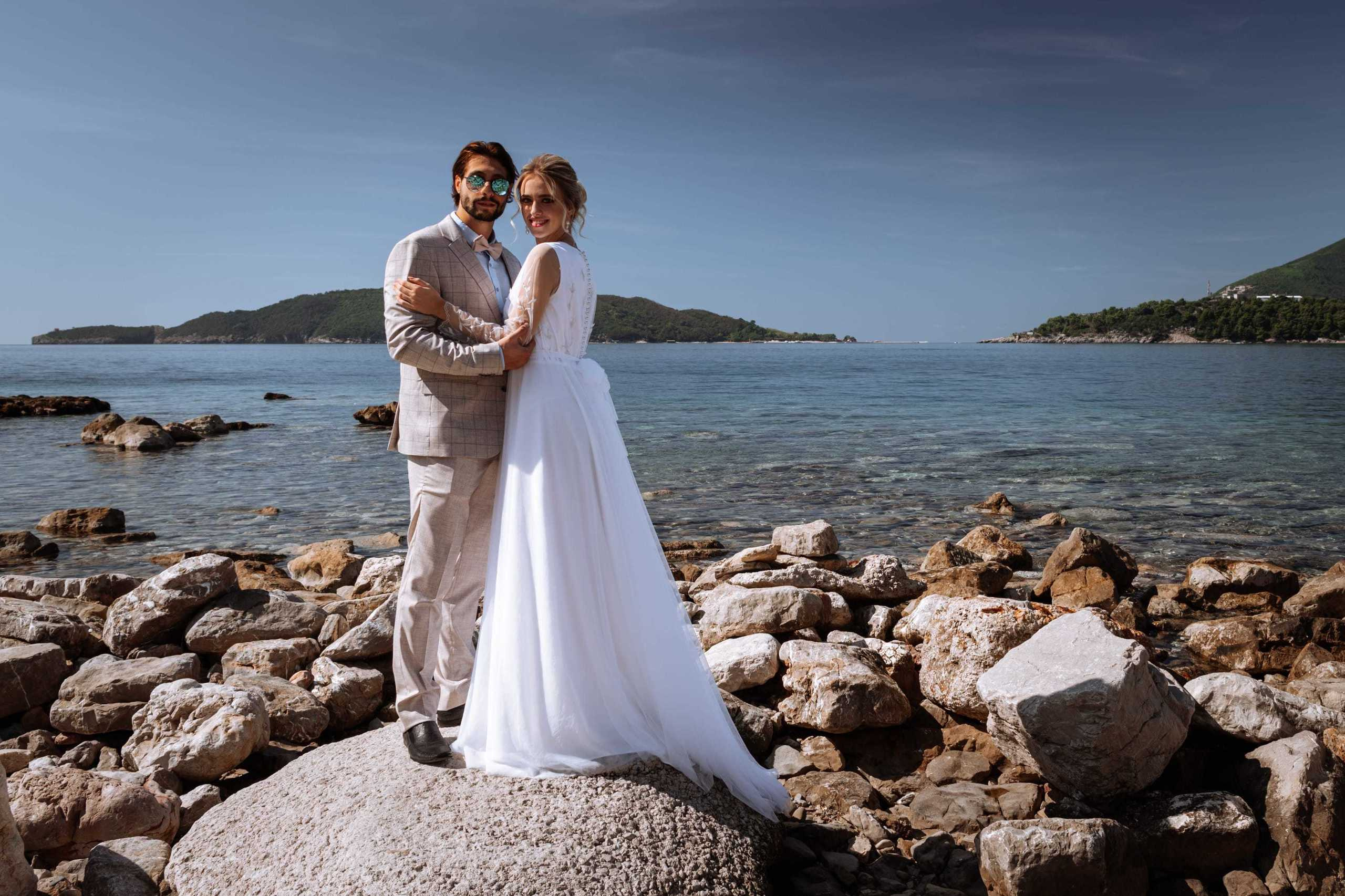 Свадебная фотосессия в Черногории Анфисы и Давида. Бизнес фотограф в Москве Алексей Кознев